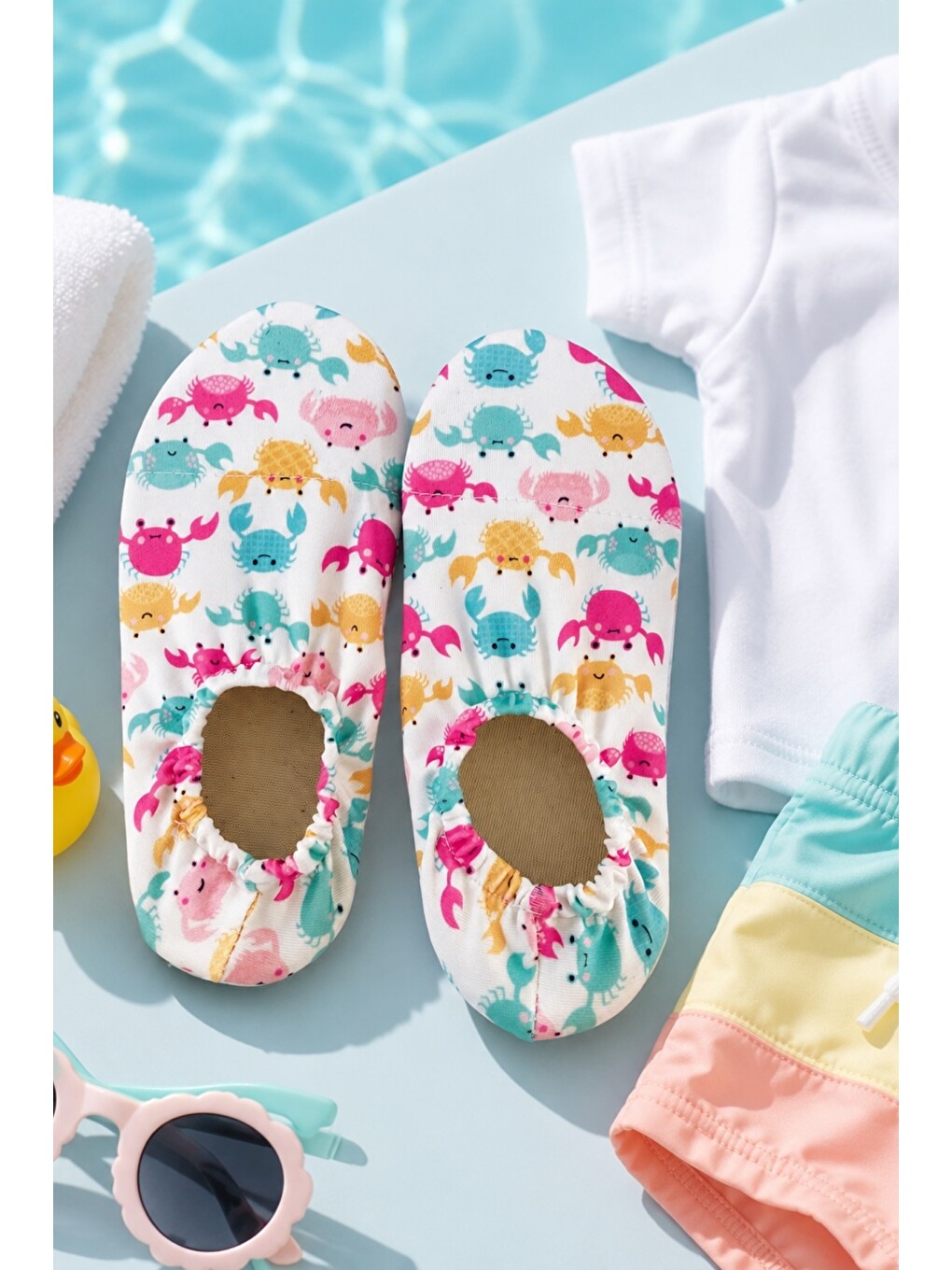 Pembe Baby Kaymaz Tabanlı Unisex Bebek Çocuk Deniz Ayakkabısı Ve Havuz Patiği-6