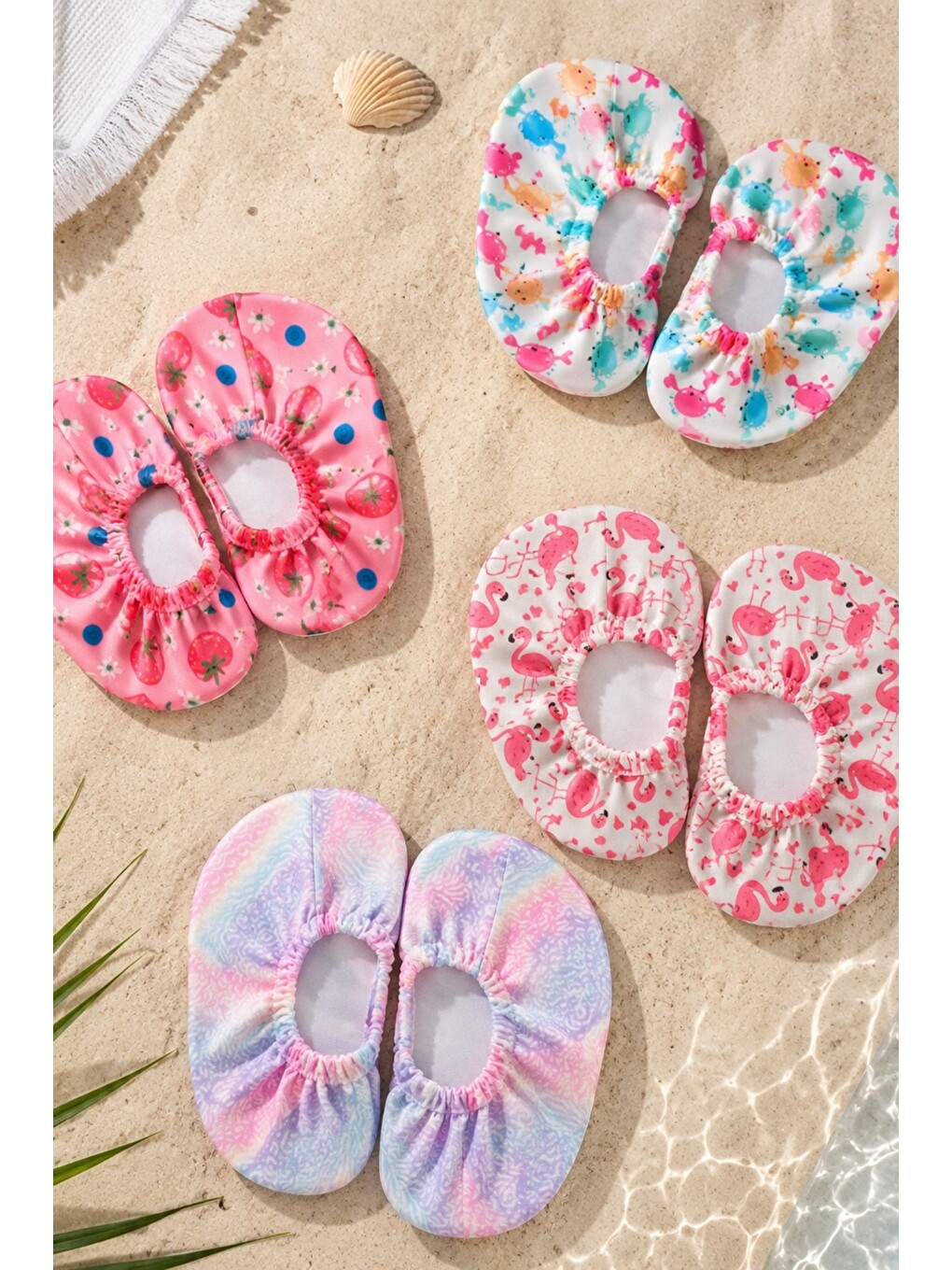 Pembe Baby Kaymaz Tabanlı Unisex Bebek Çocuk Deniz Ayakkabısı Ve Havuz Patiği-8