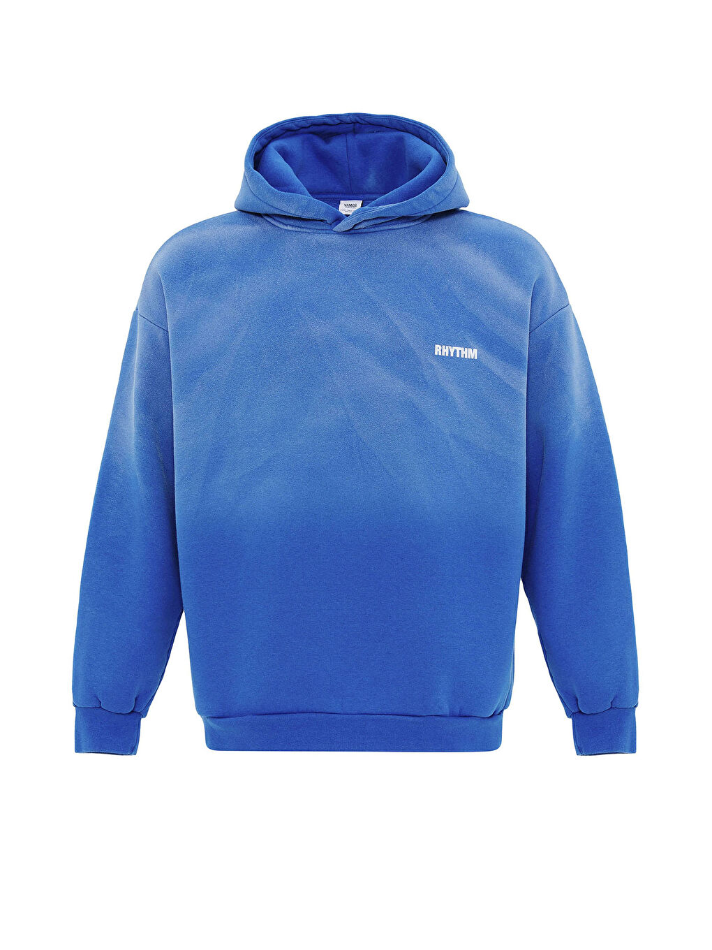 VAMOSCLO Turkuaz Arka Baskılı Oversize Kapüşonlu Erkek Sweatshirt