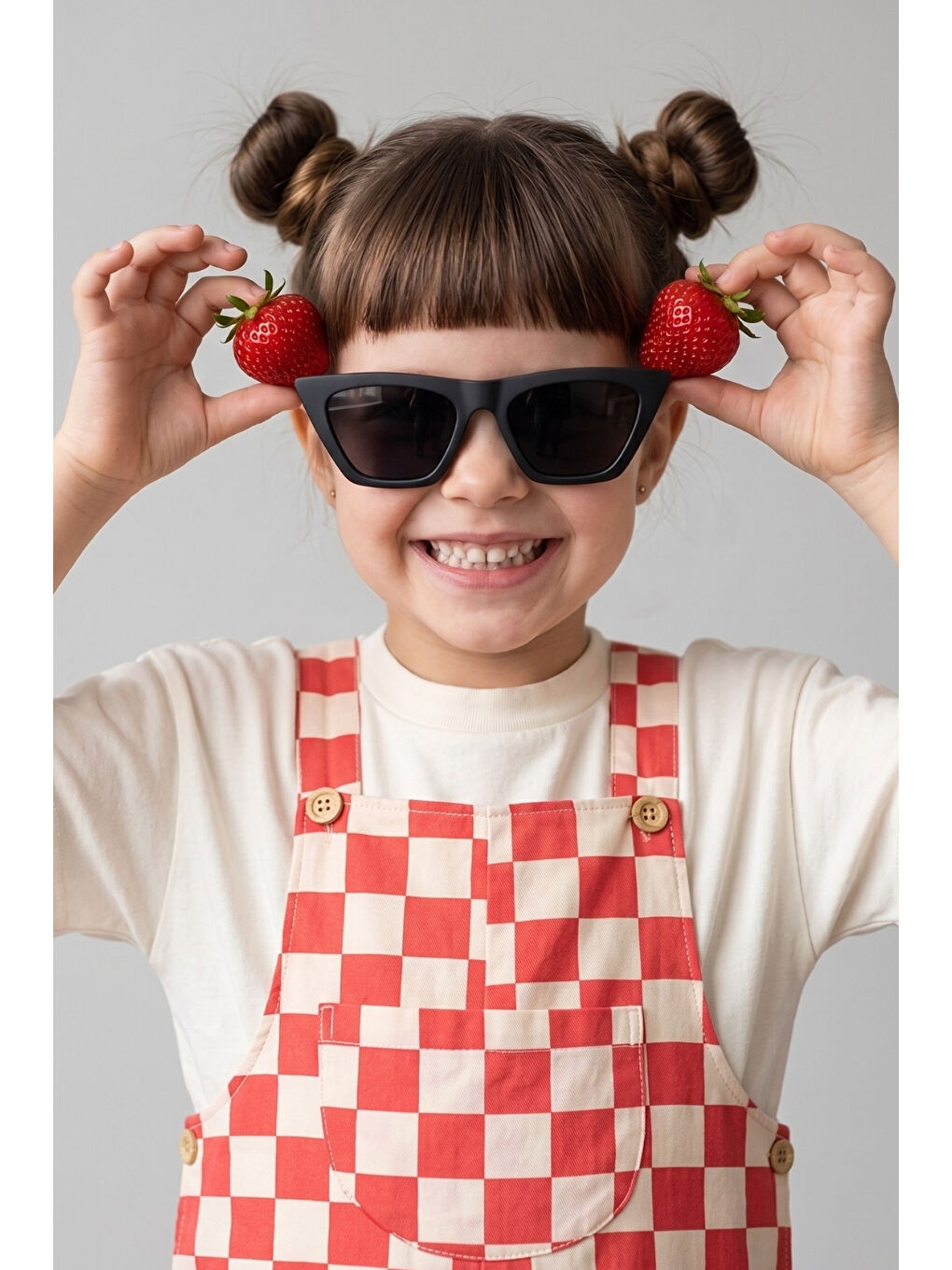 Siyah Kare Model Çocuk Güneş Gözlüğü-1