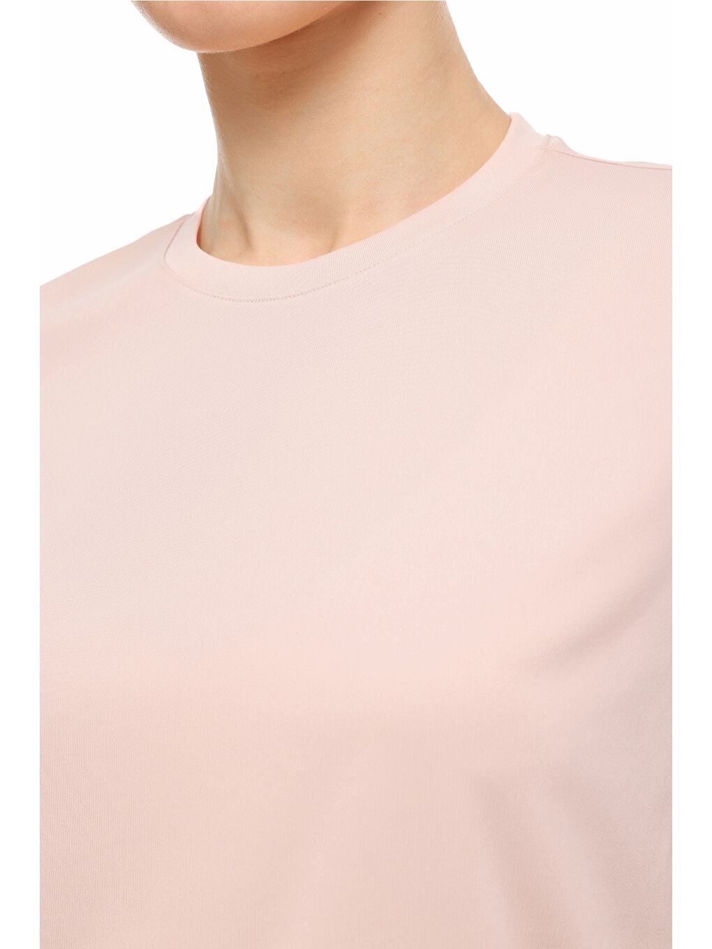 Pembe WB 11BELEN 6FX Pudra Kadın Kısa Kol T-Shirt-3