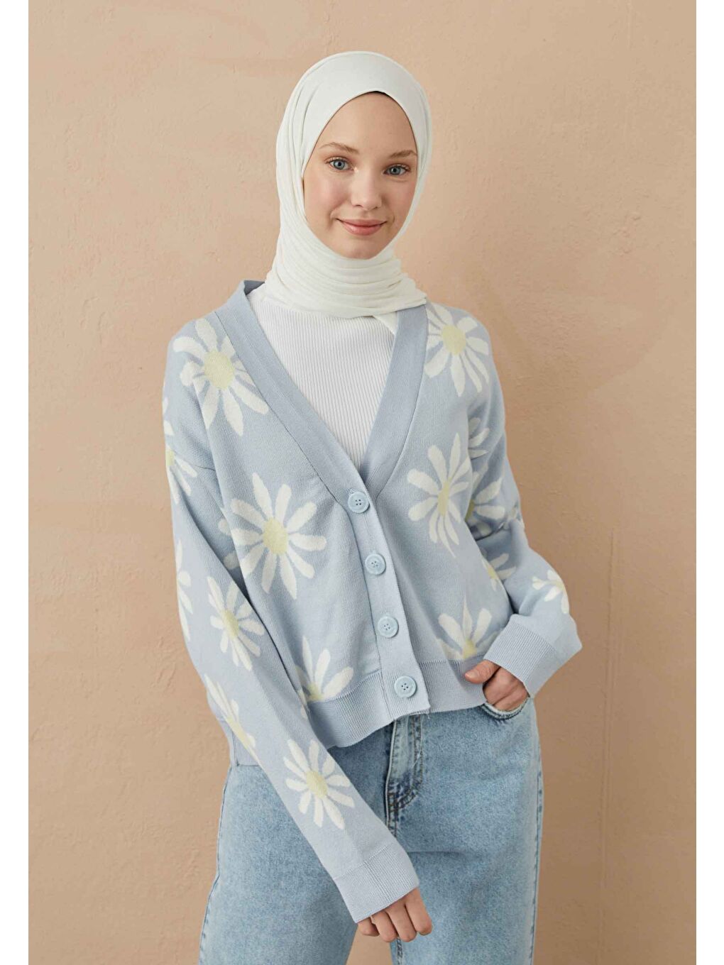 Penye Şal Kırık Beyaz