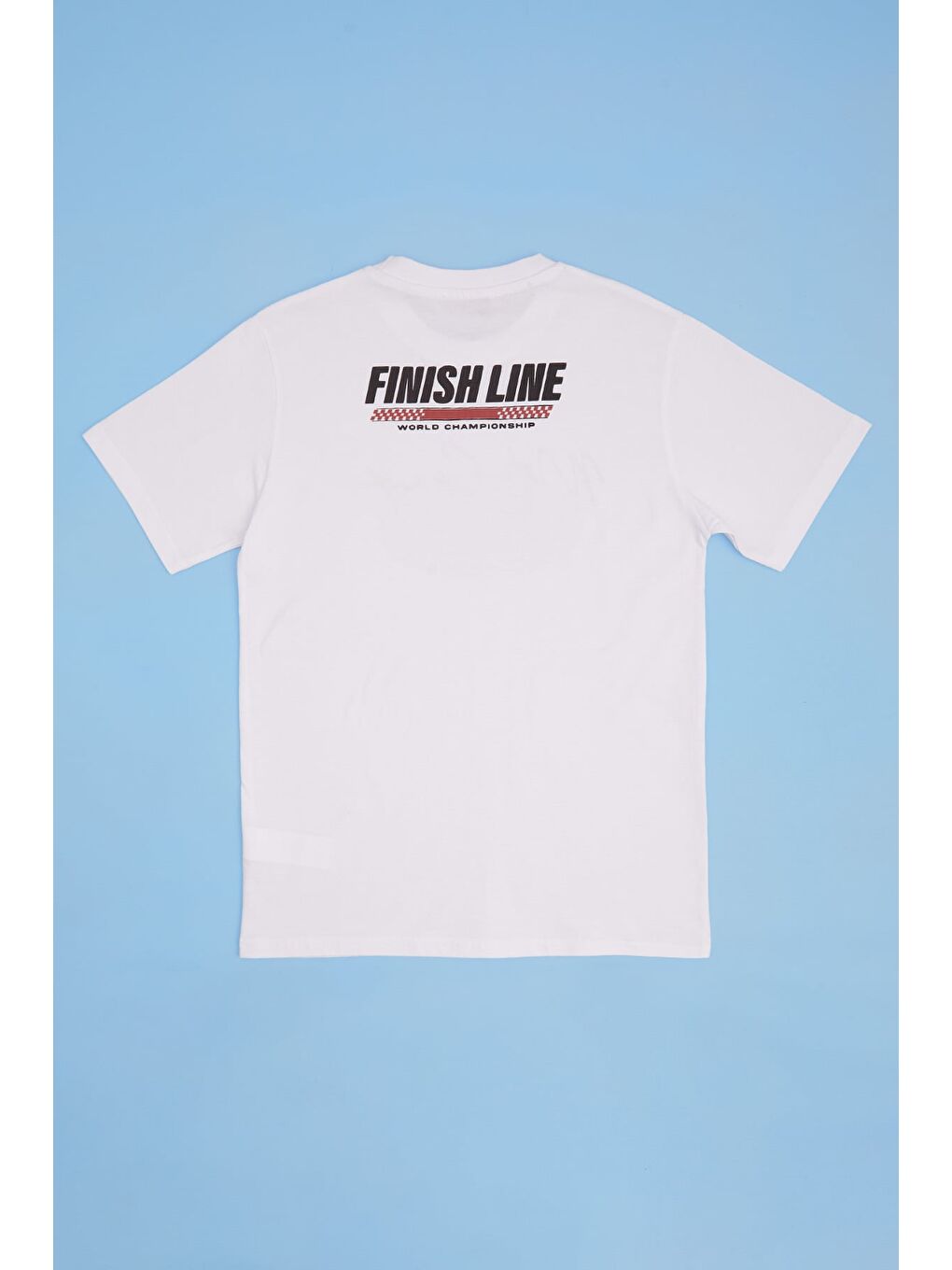 Beyaz Racıng Mode On Baskılı Erkek Çocuk Tişört-1