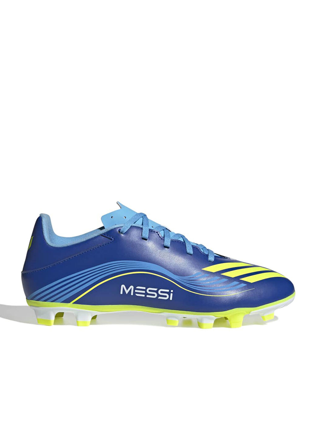 F50 Messi Club Firm/Multi-Ground Erkek Mavi Krampon