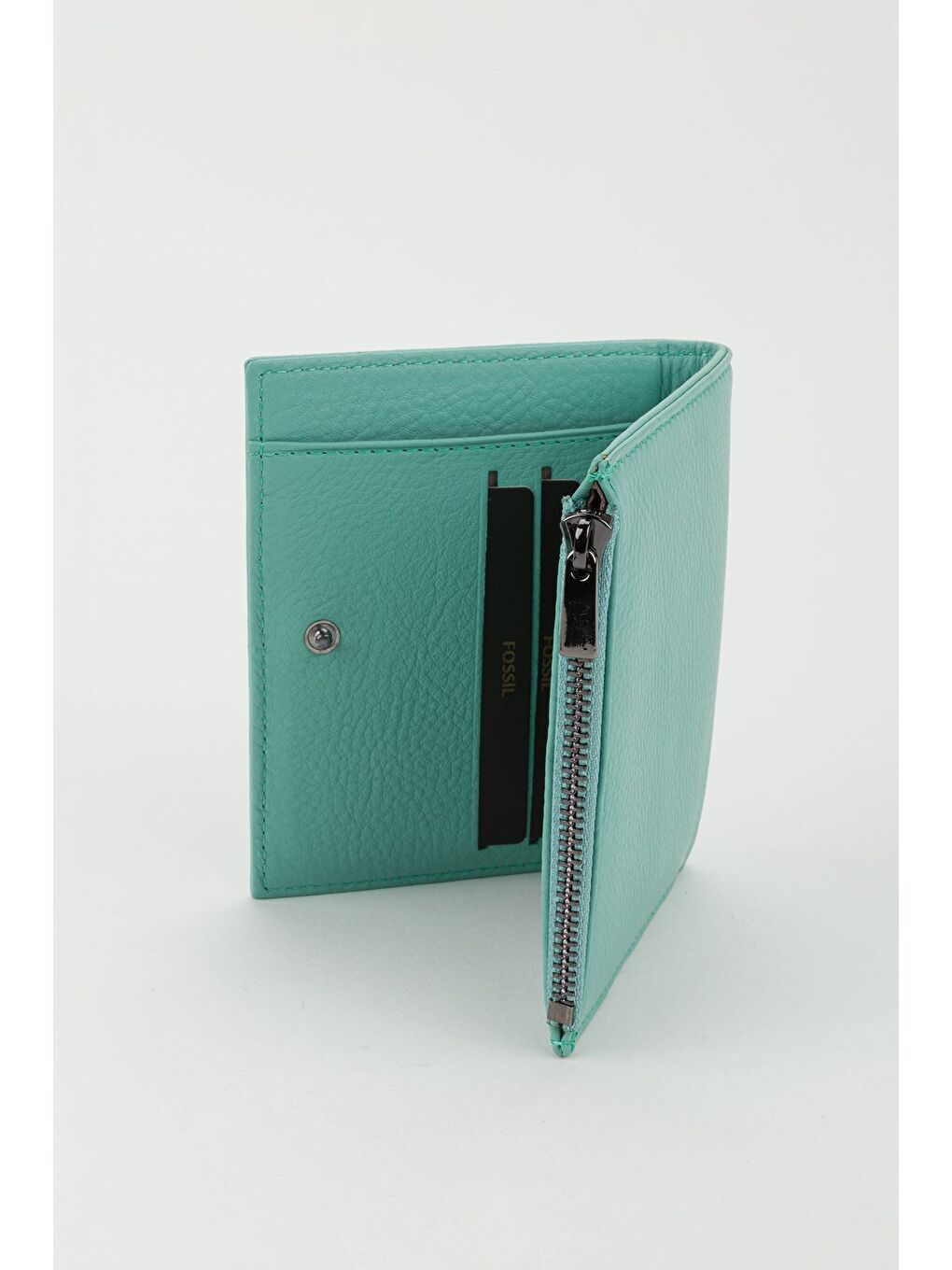 Turkuaz Kutulu Hakiki Deri Kırmızı Kadın El Portföyü Kartlık Cüzdan-3