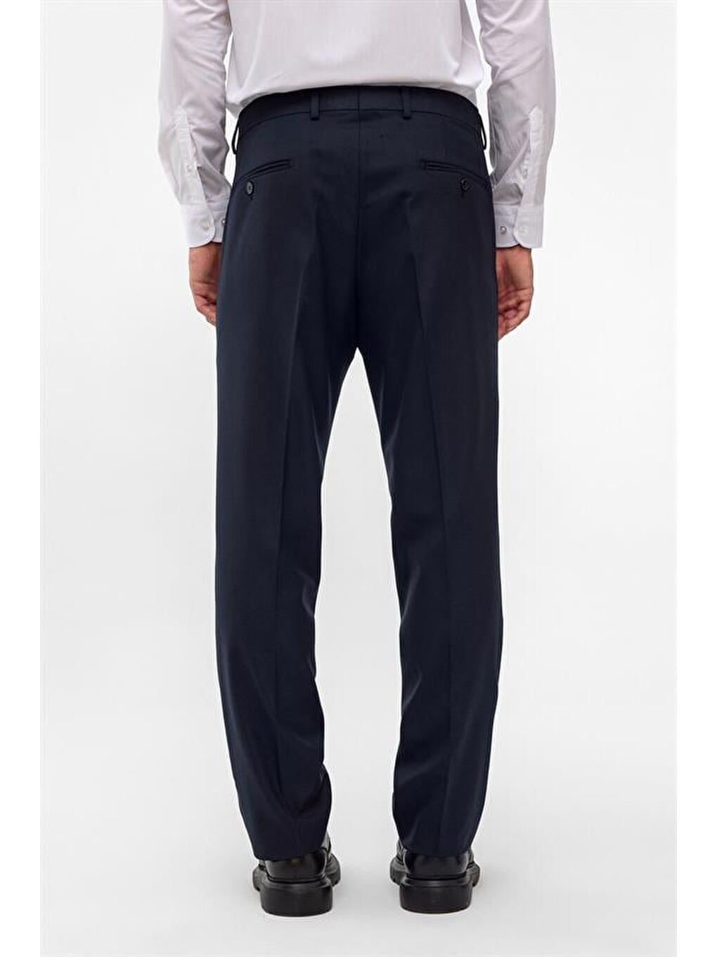 Lacivert Regular Desenli Pantolon-4