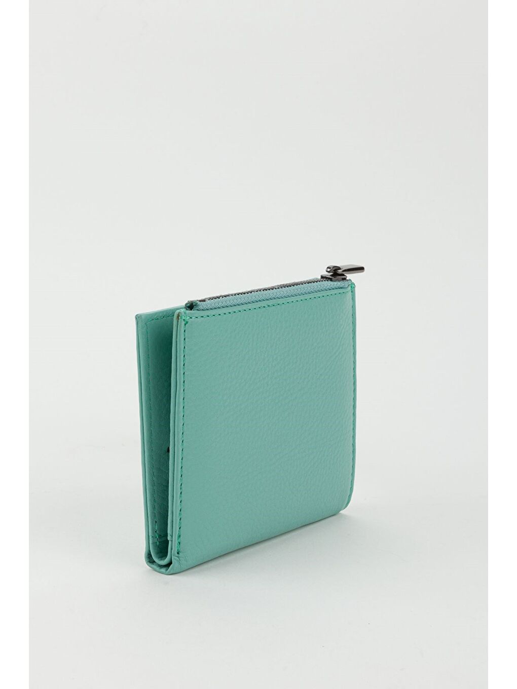 Turkuaz Kutulu Hakiki Deri Kırmızı Kadın El Portföyü Kartlık Cüzdan-4