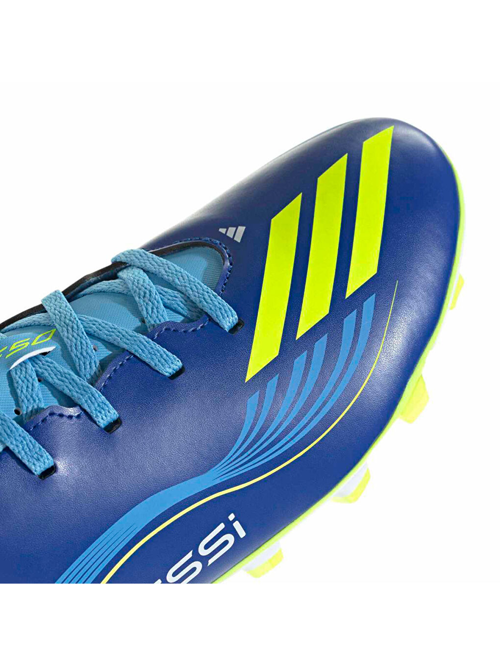 F50 Messi Club Firm/Multi-Ground Erkek Mavi Krampon-3