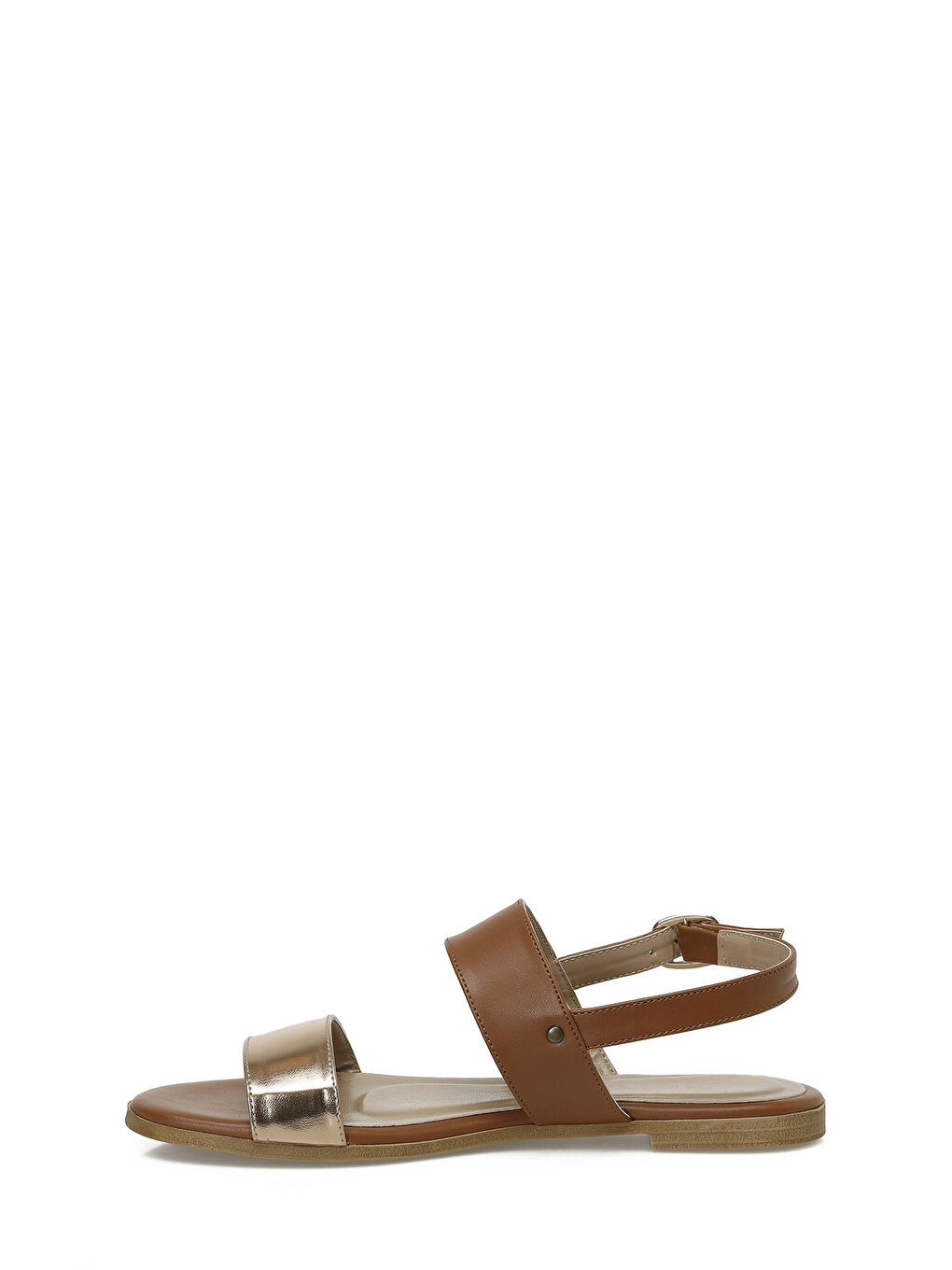 Kahverengi 25S-270 5FX Taba Kadın Düz Sandalet-2