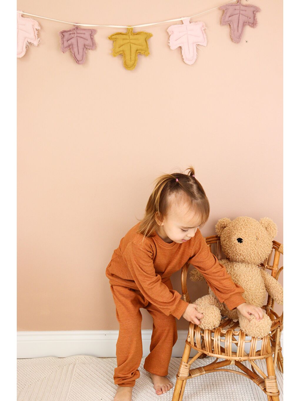 Kahverengi Kaşkorse Mevsimlik Pijama Takım-3