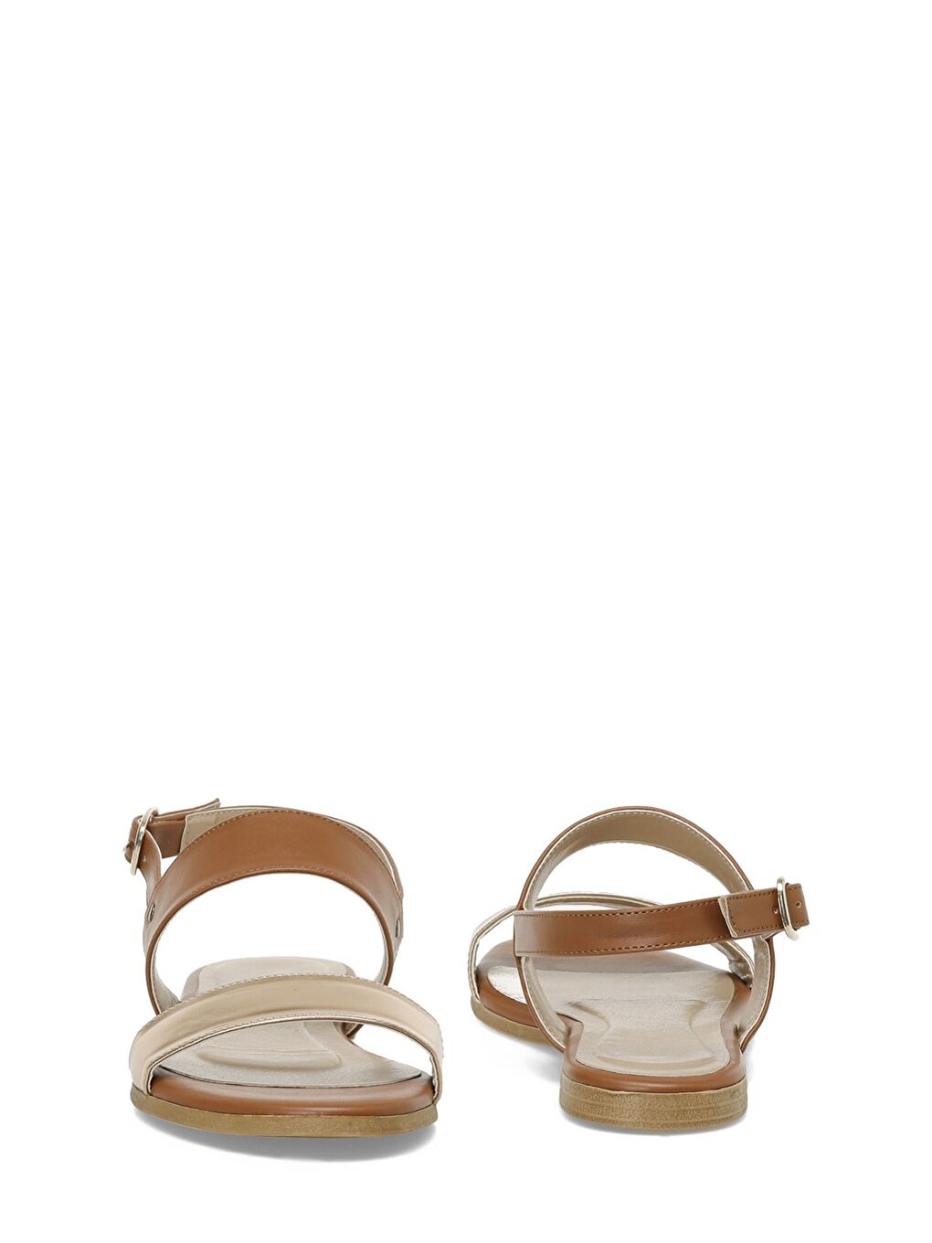 Kahverengi 25S-270 5FX Taba Kadın Düz Sandalet-4