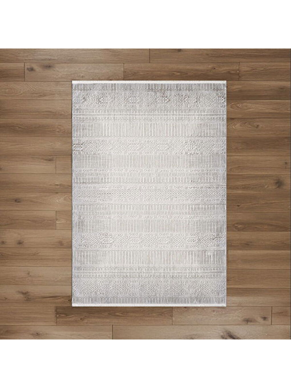 London Ribbon Tozumaz Antialerjik Halı - Gri - 120x180 cm