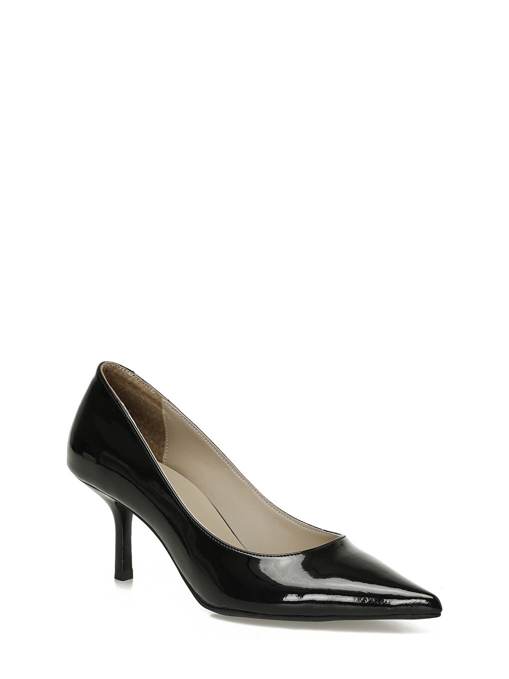 25K-2056 5PR Siyah Kadın Topuklu Ayakkabı-1