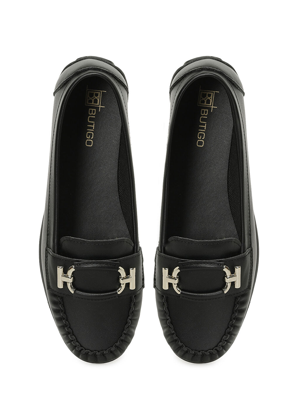 25K-2205 5PR Siyah Kadın Loafer-3
