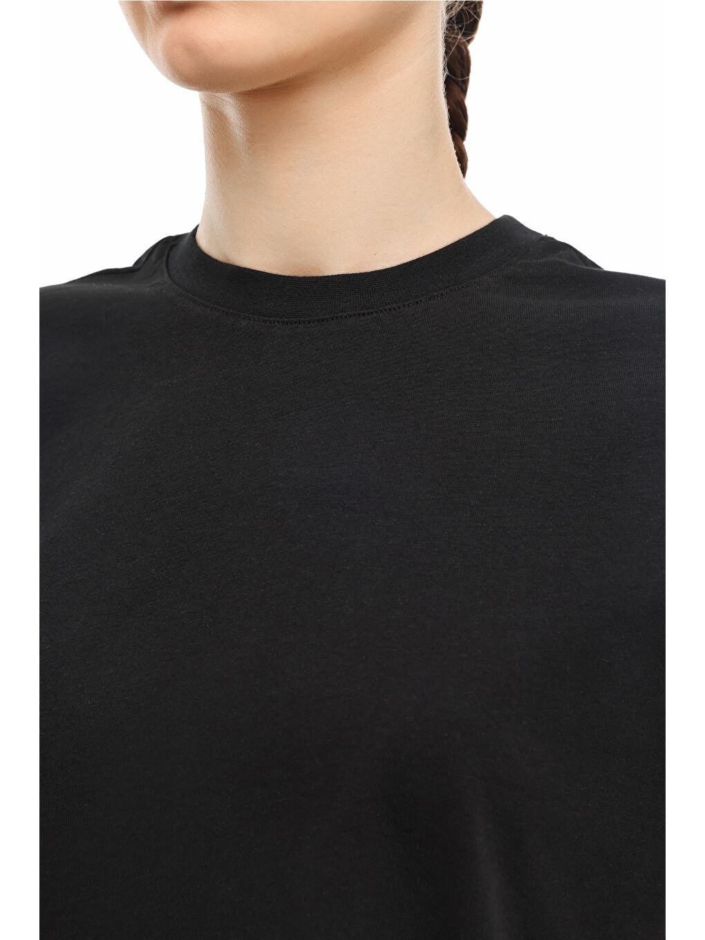 WB 11BANKO SN226 6FX Siyah Kadın Kısa Kol T-Shirt-3