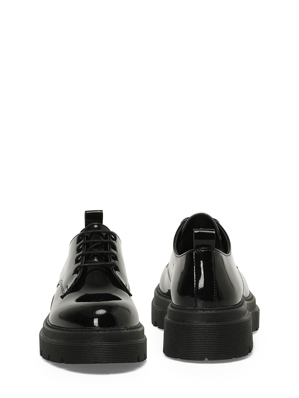 25K-2110 5PR Siyah Kadın Oxford Ayakkabı-4