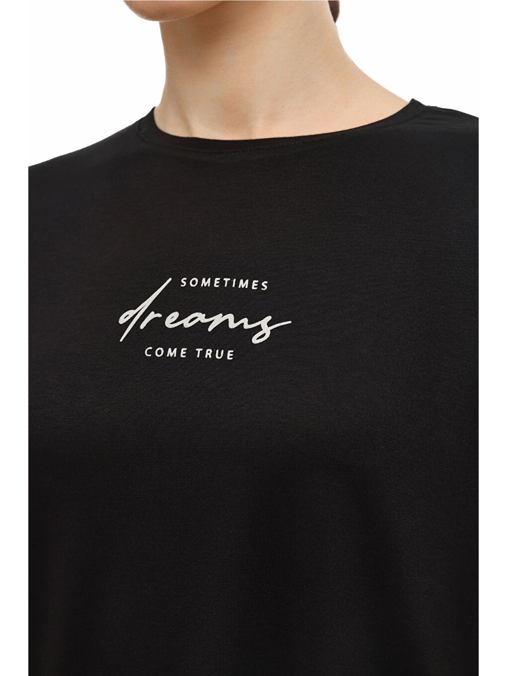 WL 11PONTO 6FX Siyah Kadın Kısa Kol T-Shirt-3