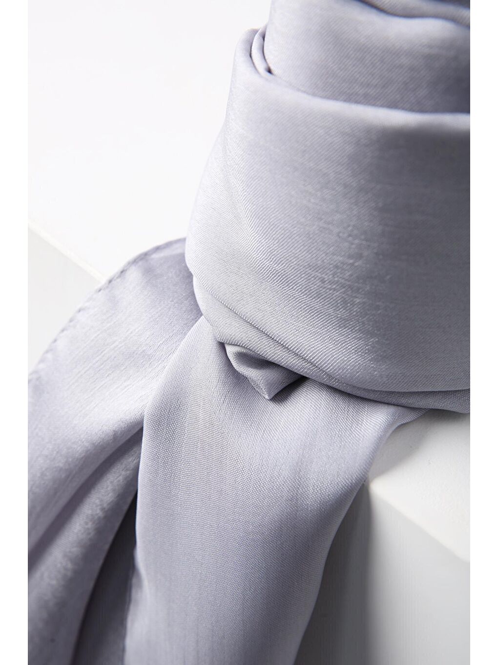 Gri Düz Janjan Şal-4