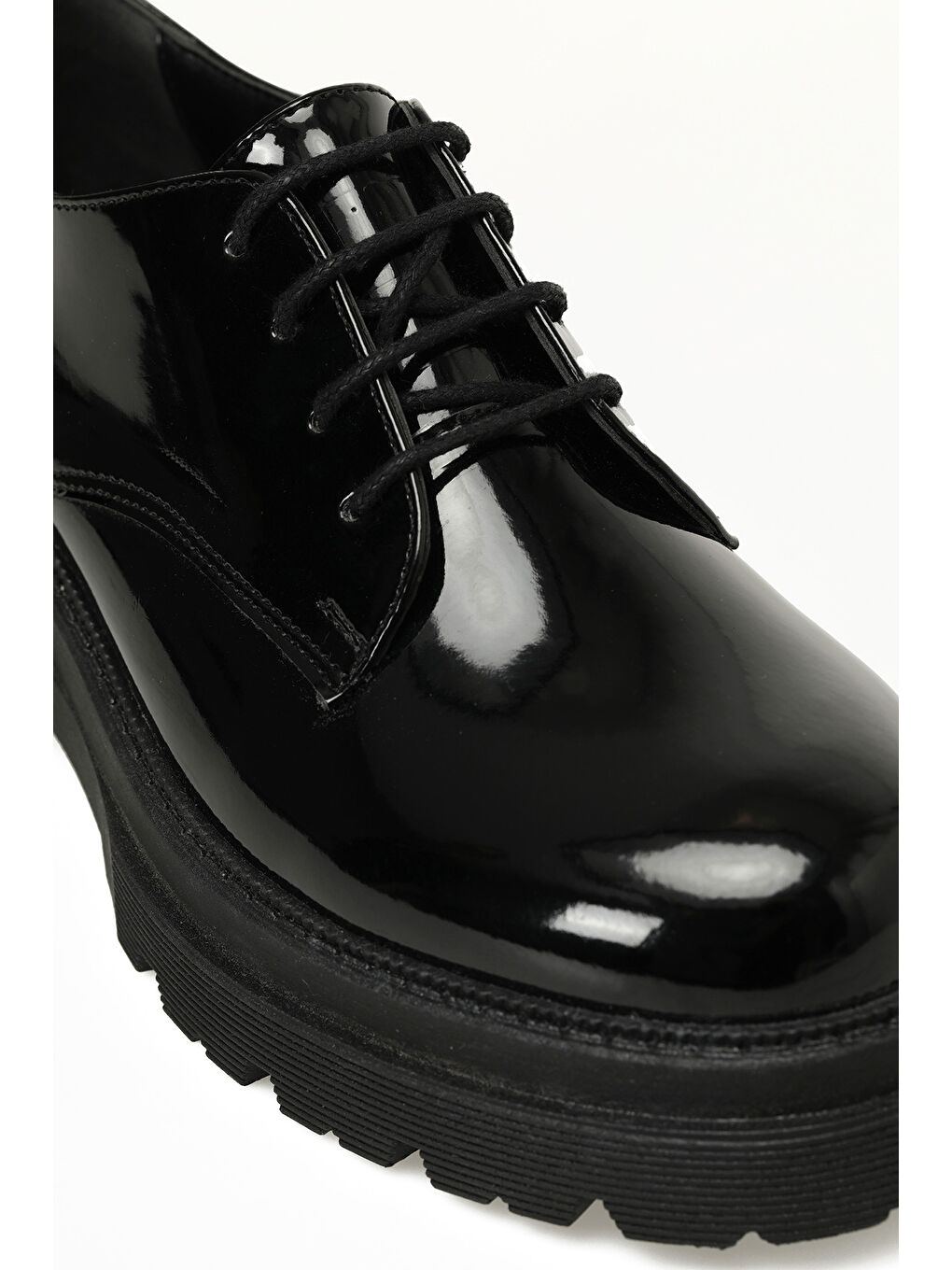 25K-2110 5PR Siyah Kadın Oxford Ayakkabı-6