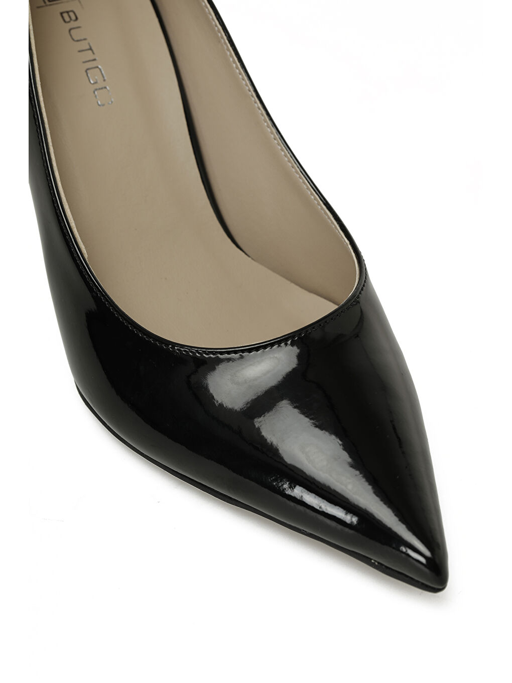 25K-2056 5PR Siyah Kadın Topuklu Ayakkabı-6