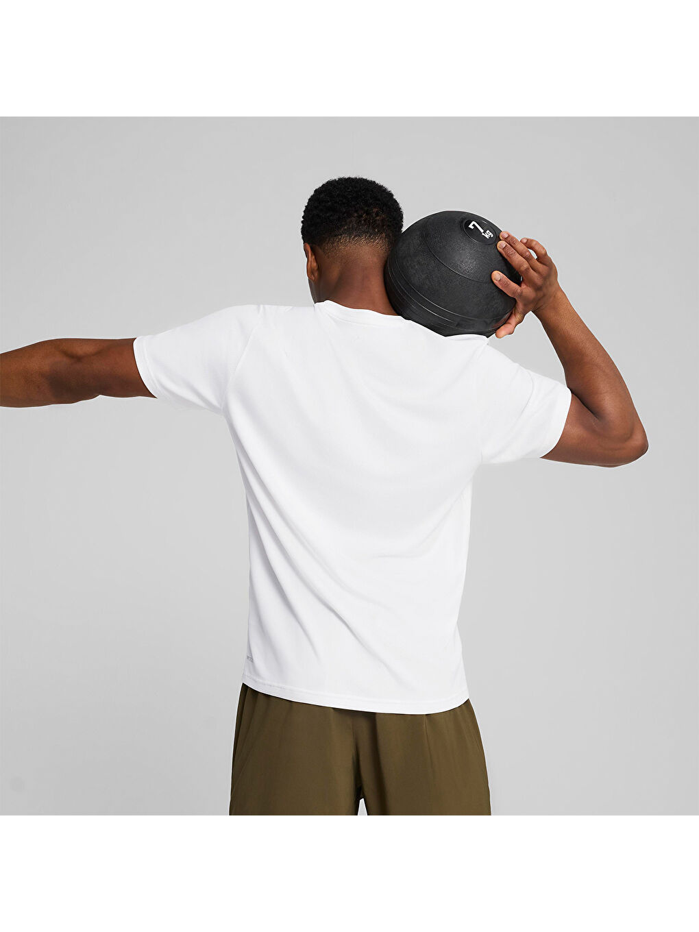 Tad Essential Poly Texture Erkek Beyaz Tişört-1