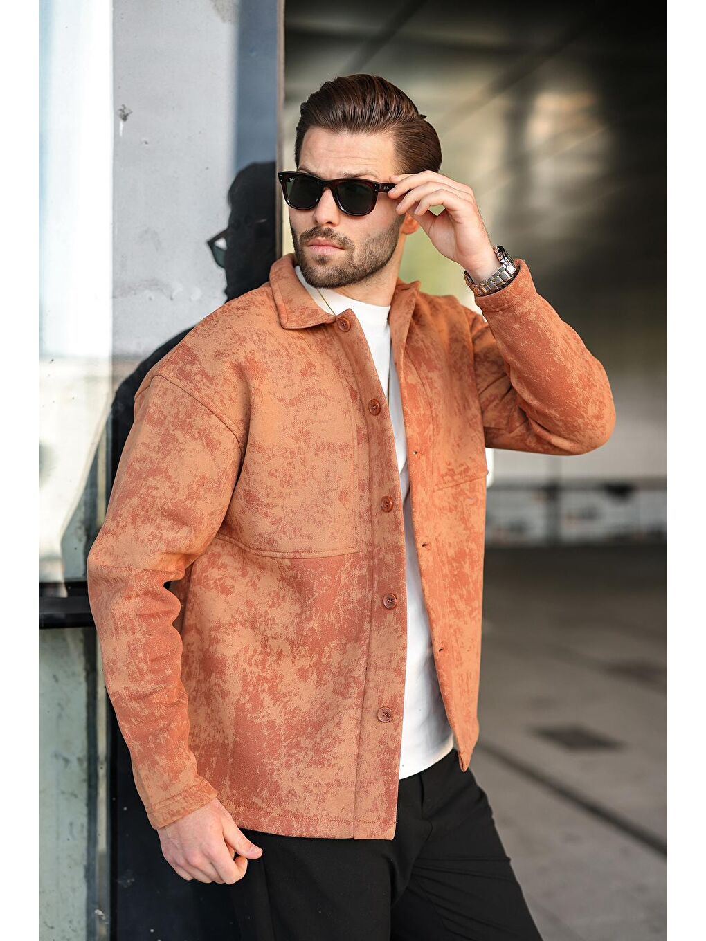 Kahverengi İçi Polarlı Gömlek Ceket E6767-3