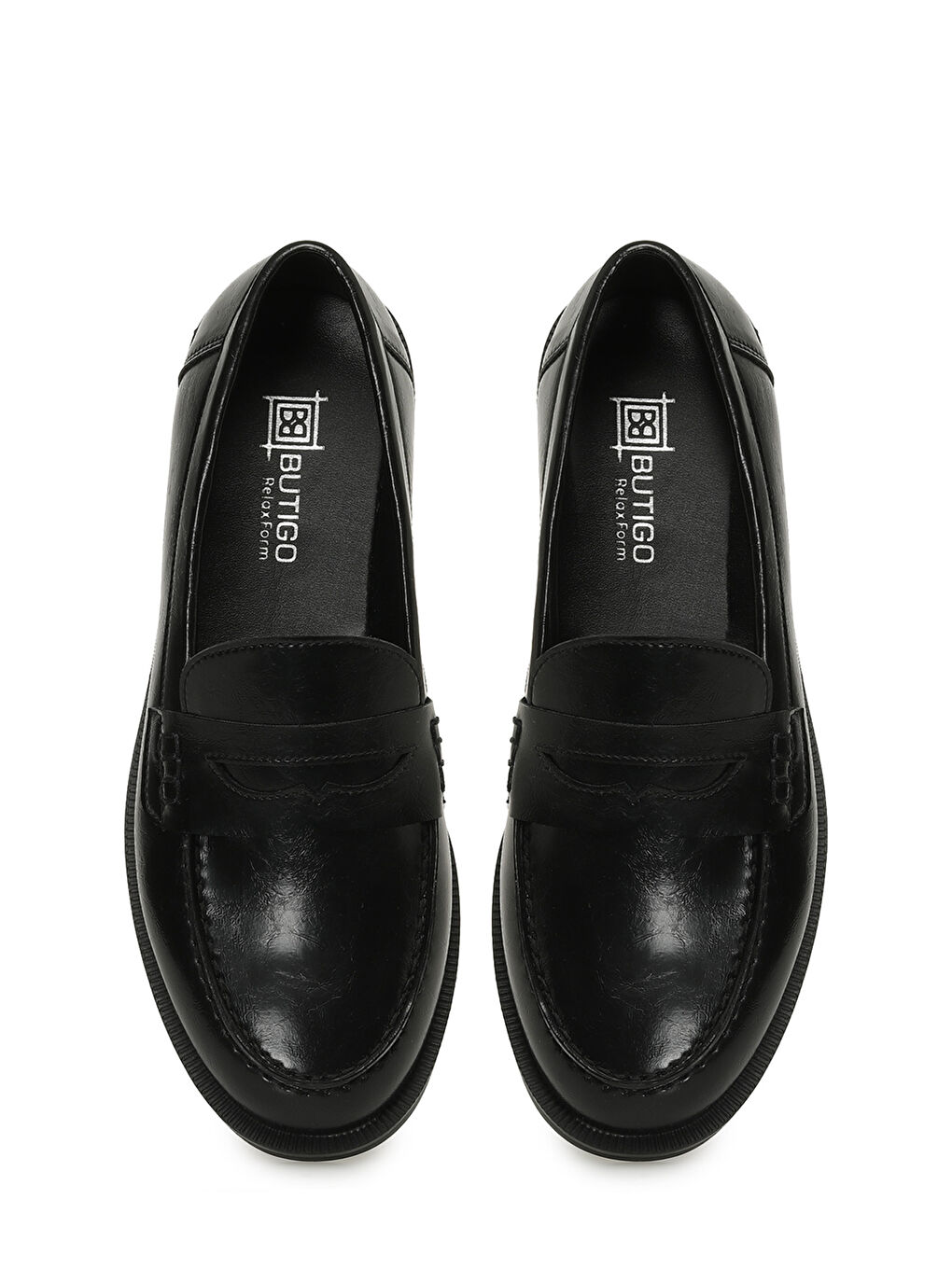 25K-2021 5PR Siyah Kadın Loafer-3