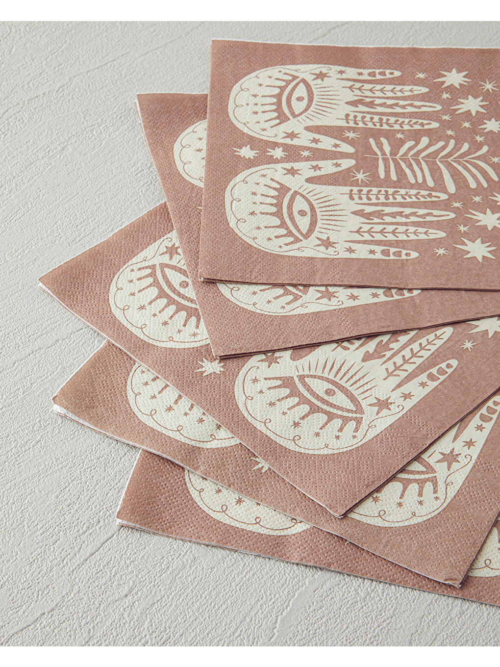 Pembe Talisman Hands 20'li Kağıt Peçete  Pudra-1