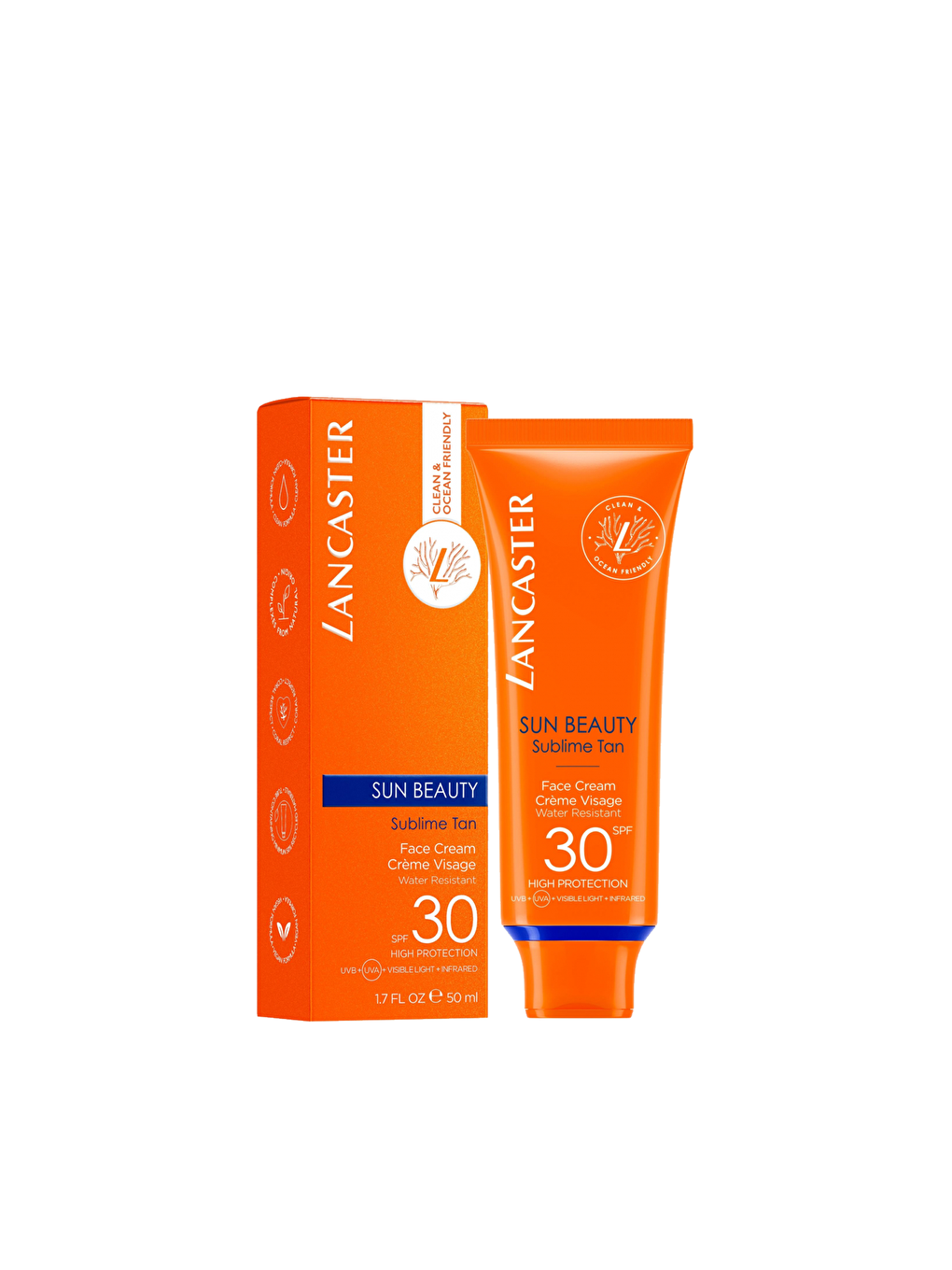 Lancaster Renksiz Sun Beauty Velvet Güneş Koruyucu Yüz Kremi Spf30 50 ml