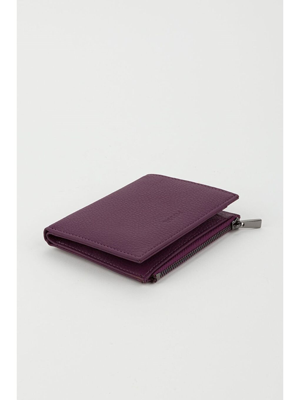 Mürdüm Kutulu Hakiki Deri Kırmızı Kadın El Portföyü Kartlık Cüzdan-1