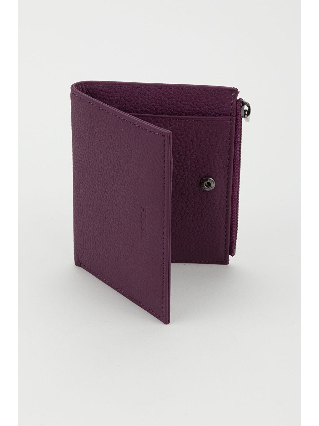 Mürdüm Kutulu Hakiki Deri Kırmızı Kadın El Portföyü Kartlık Cüzdan-2