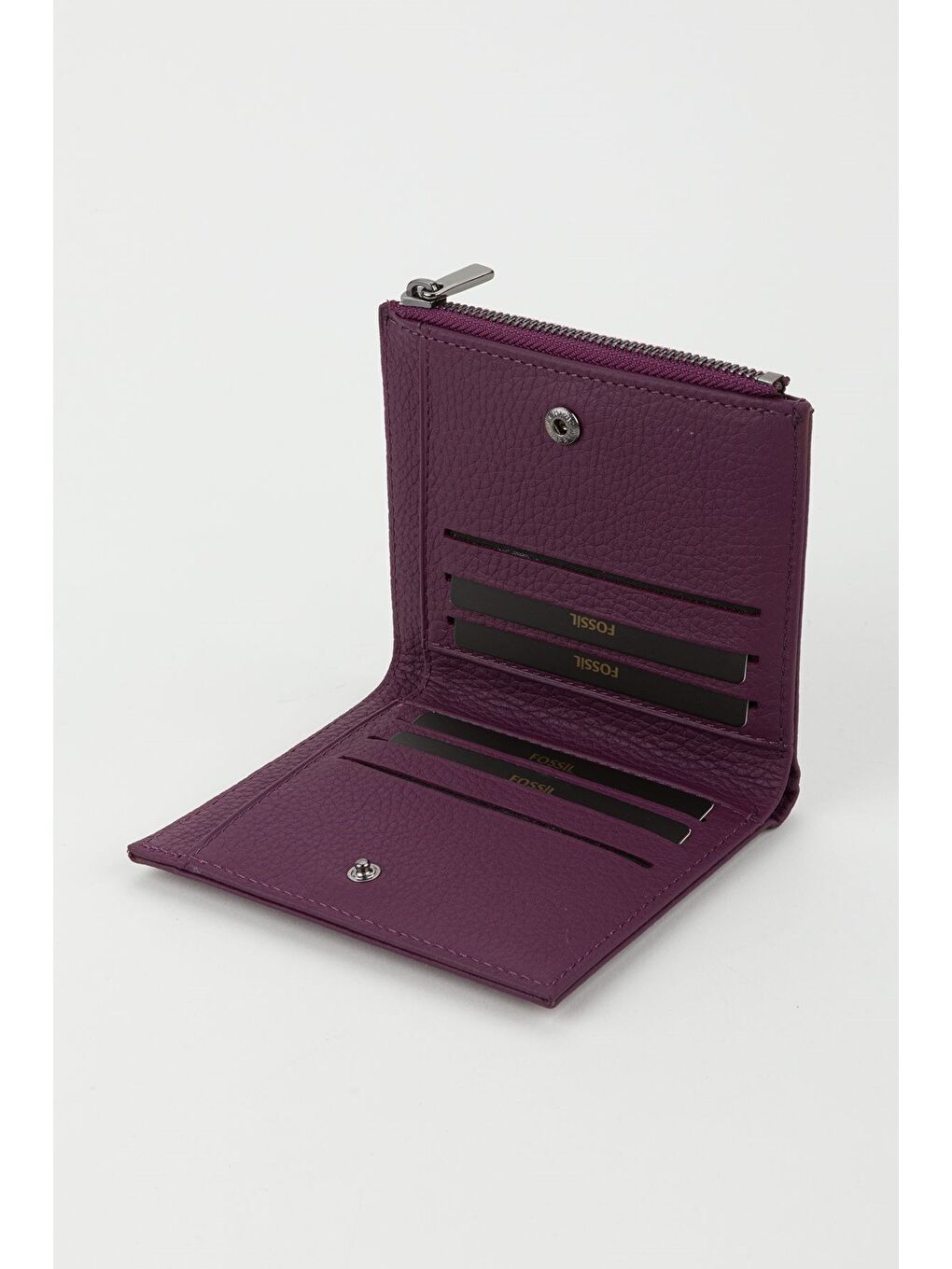 Mürdüm Kutulu Hakiki Deri Kırmızı Kadın El Portföyü Kartlık Cüzdan-4