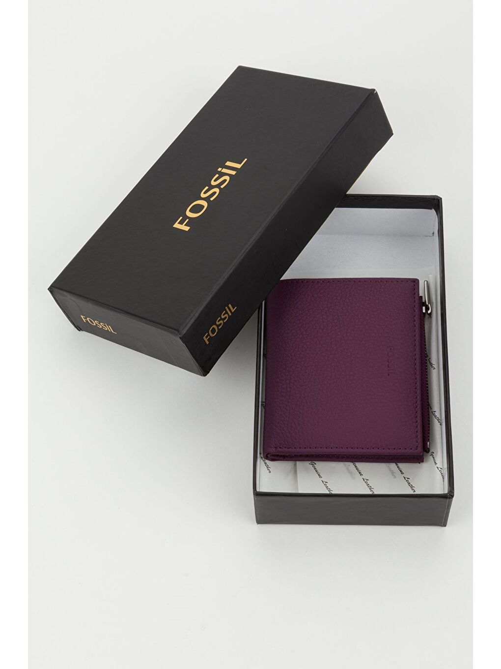 Mürdüm Kutulu Hakiki Deri Kırmızı Kadın El Portföyü Kartlık Cüzdan-5