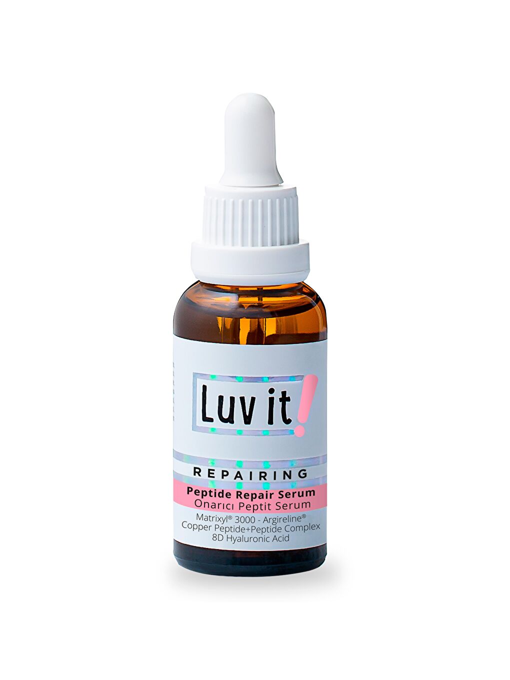 Luv it! Açık Pembe Yaşlanma Karşıtı, Cilt Yenileyici Ve Onarıcı Peptit Serum 30ml - 2