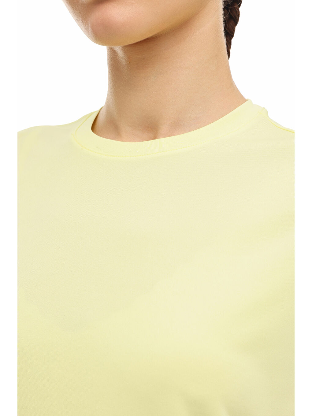 WB 11BELEN 6FX Sarı Kadın Kısa Kol T-Shirt-3