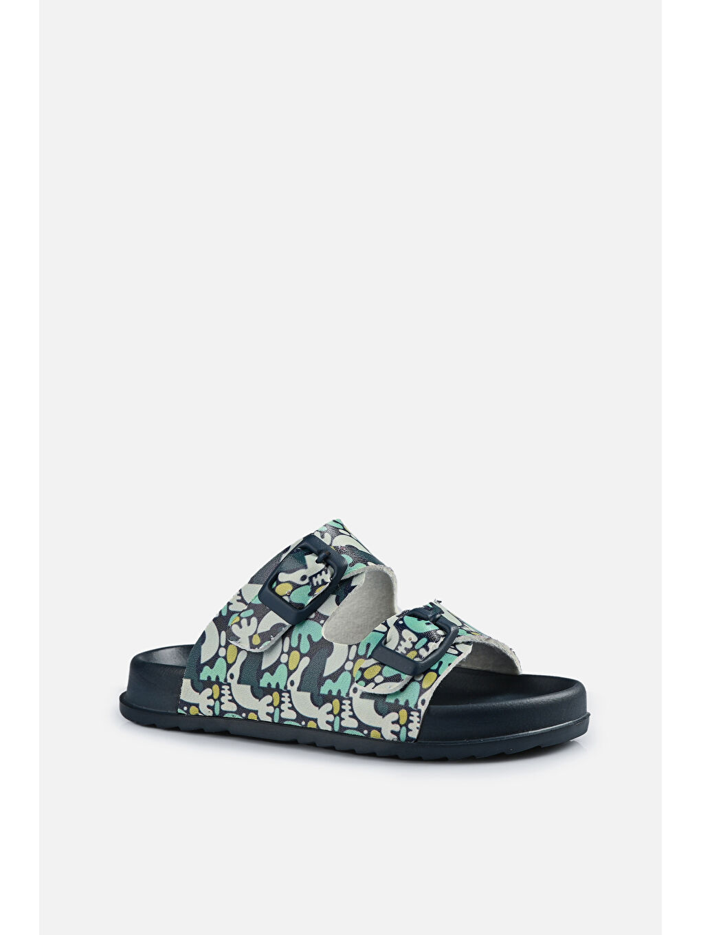 Gibli II Baskılı Erkek Bebek Lacivert Terlik-1