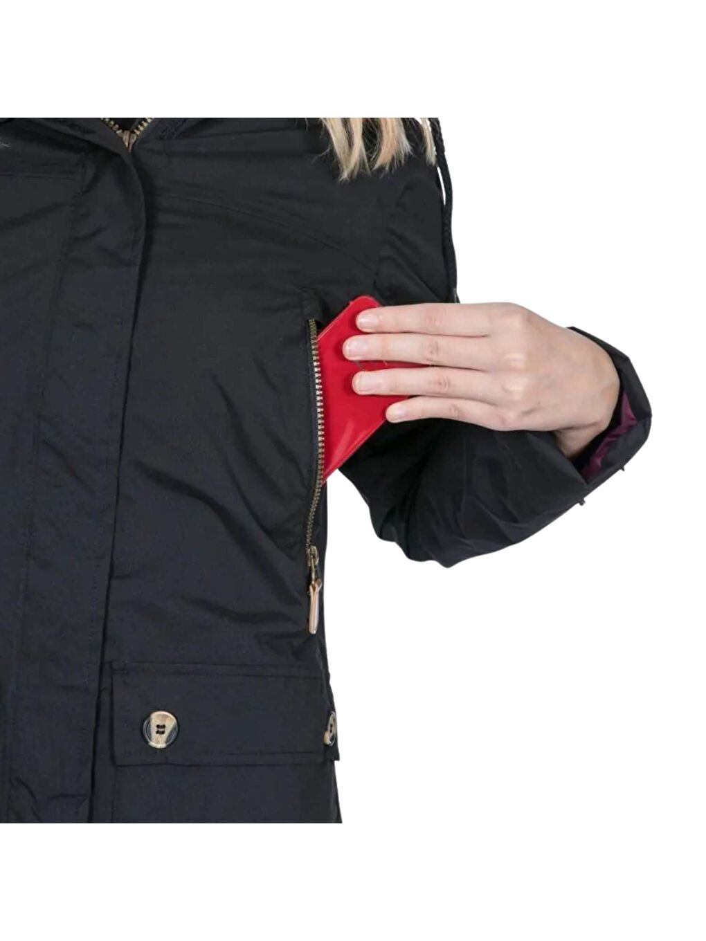 Clea - Tp50 Kadın Siyah Outdoor Ceketi-3