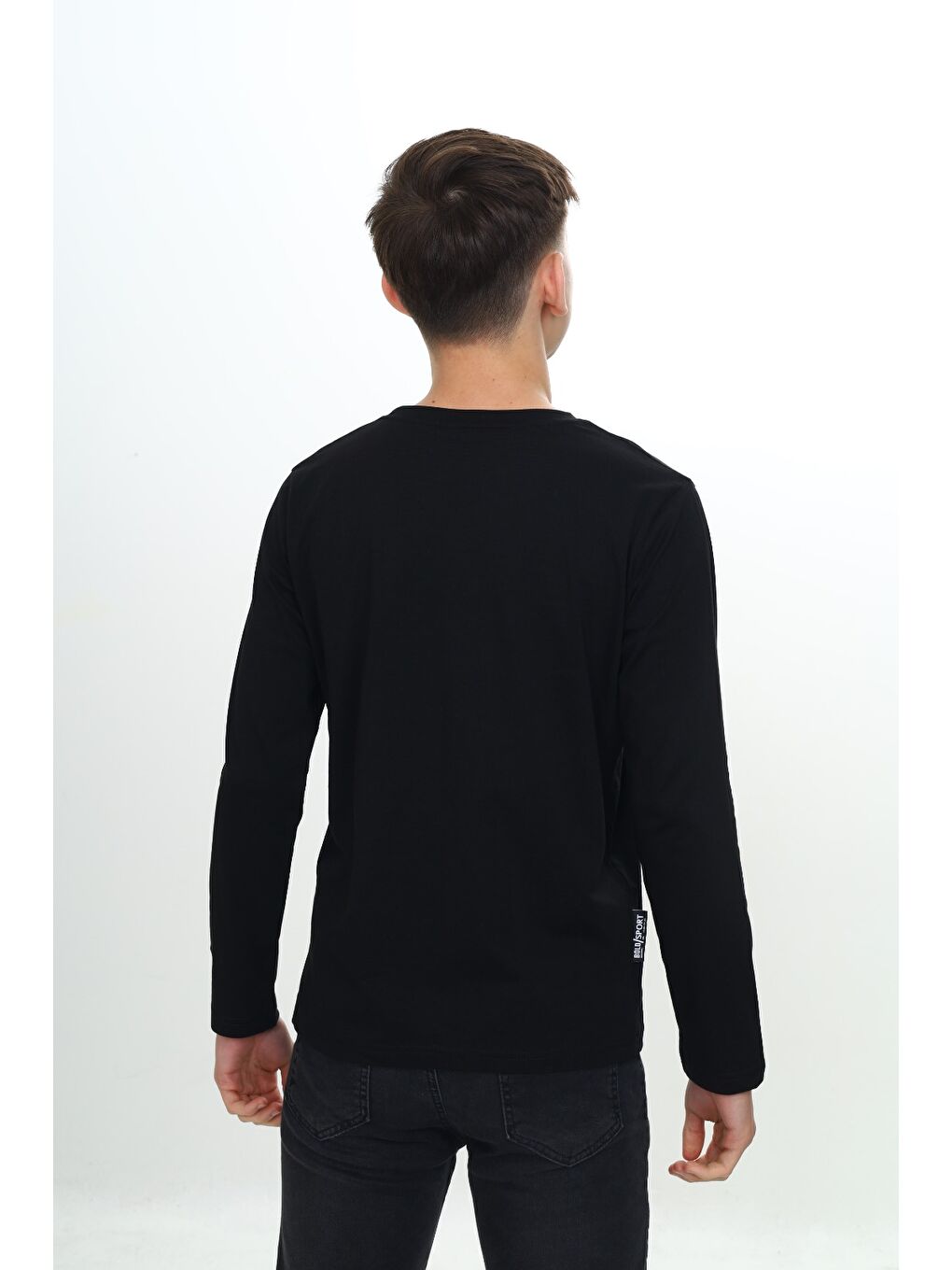 Siyah Erkek Çocuk Baskılı Tişört-3