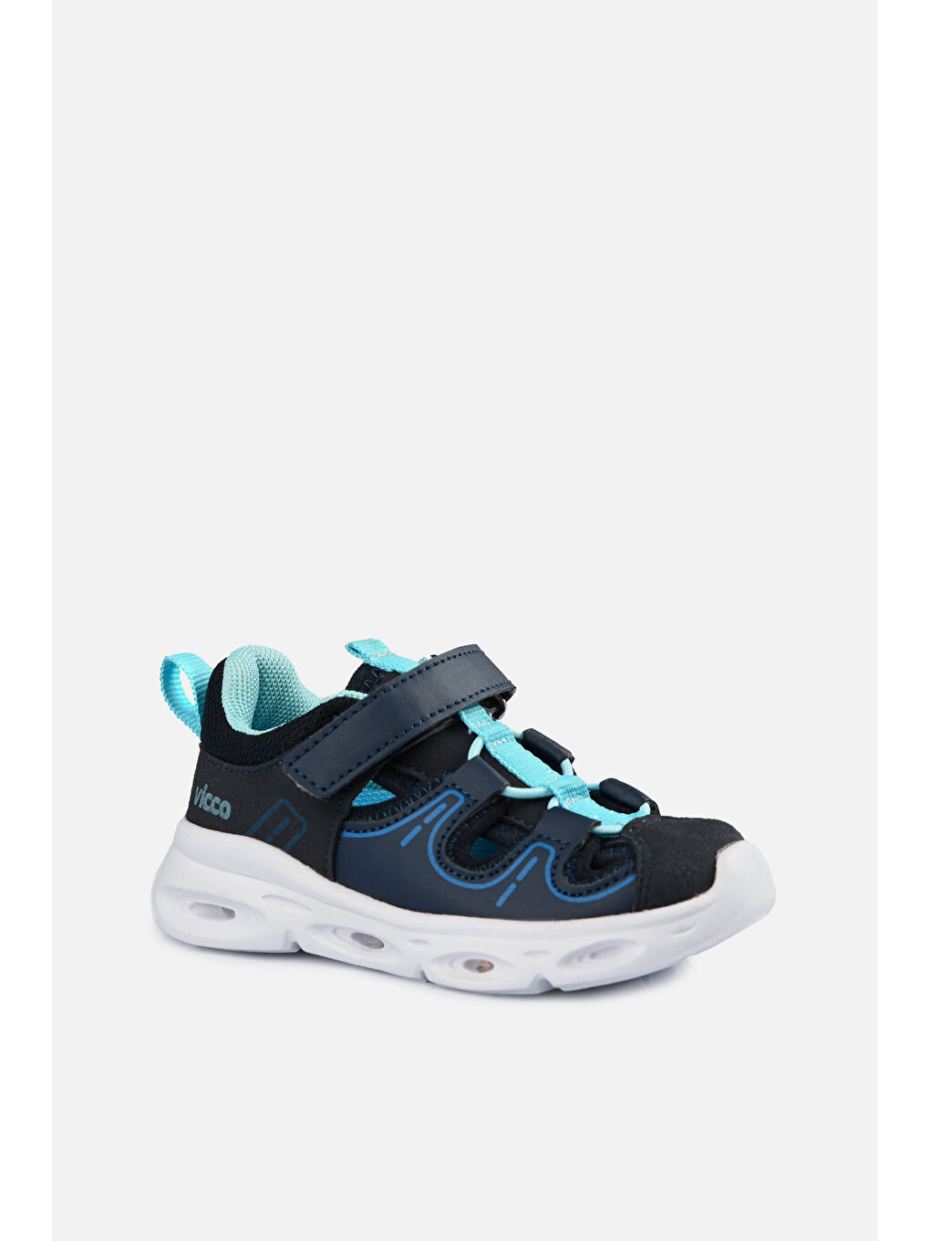 Yuki Işıklı Erkek Bebek Lacivert Spor Ayakkabı-1