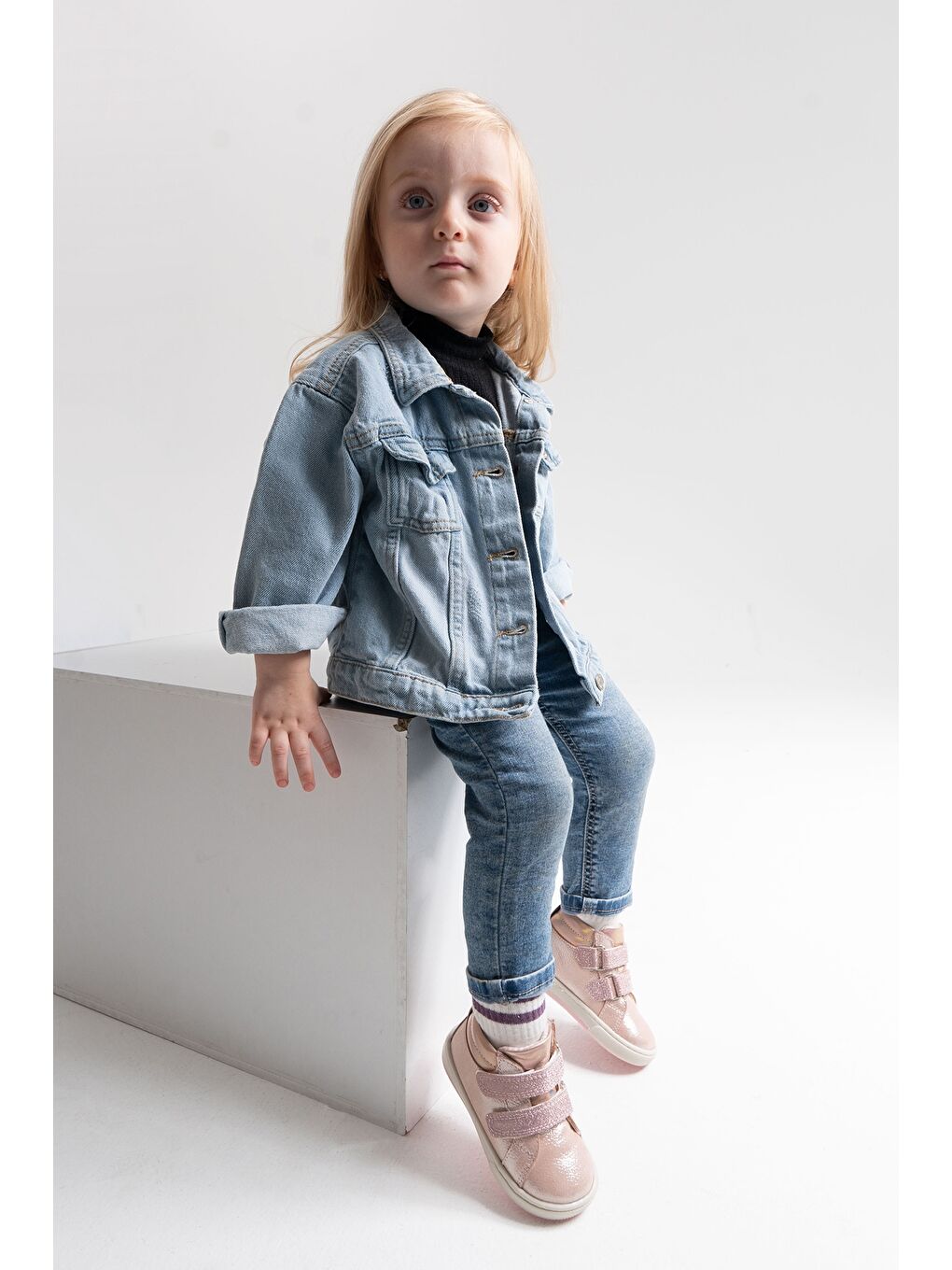 Pembe Kız Bebek Pudra Hakiki Deri Suya Dayanıklı Anatomik İlk Adım Bot-1