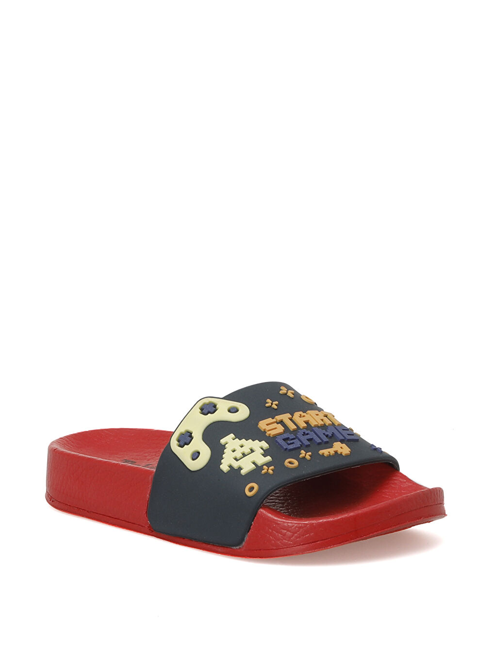 520325.P2FX Kırmızı Erkek Çocuk Terlik-1