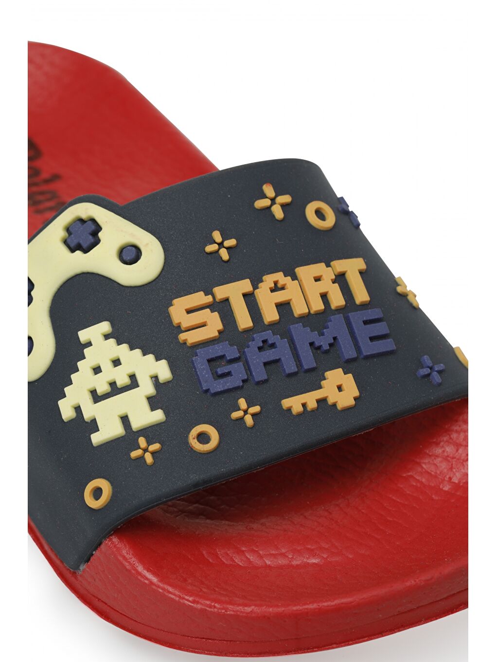 520325.P2FX Kırmızı Erkek Çocuk Terlik-3