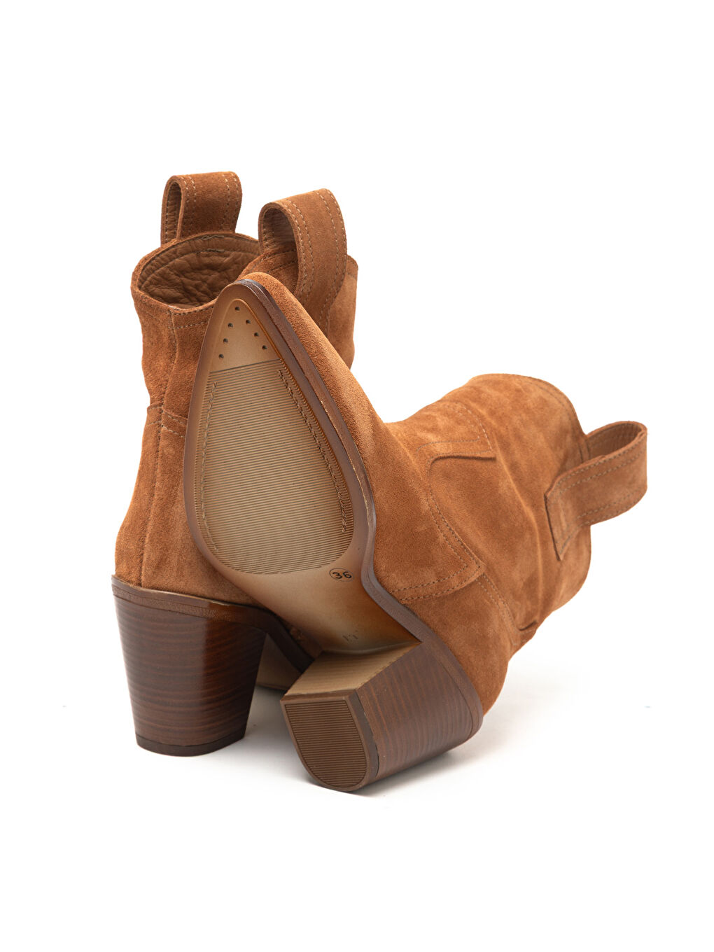 Kahverengi Kadın Bot RC-25K-001-R17301 Taba Süet 836-5