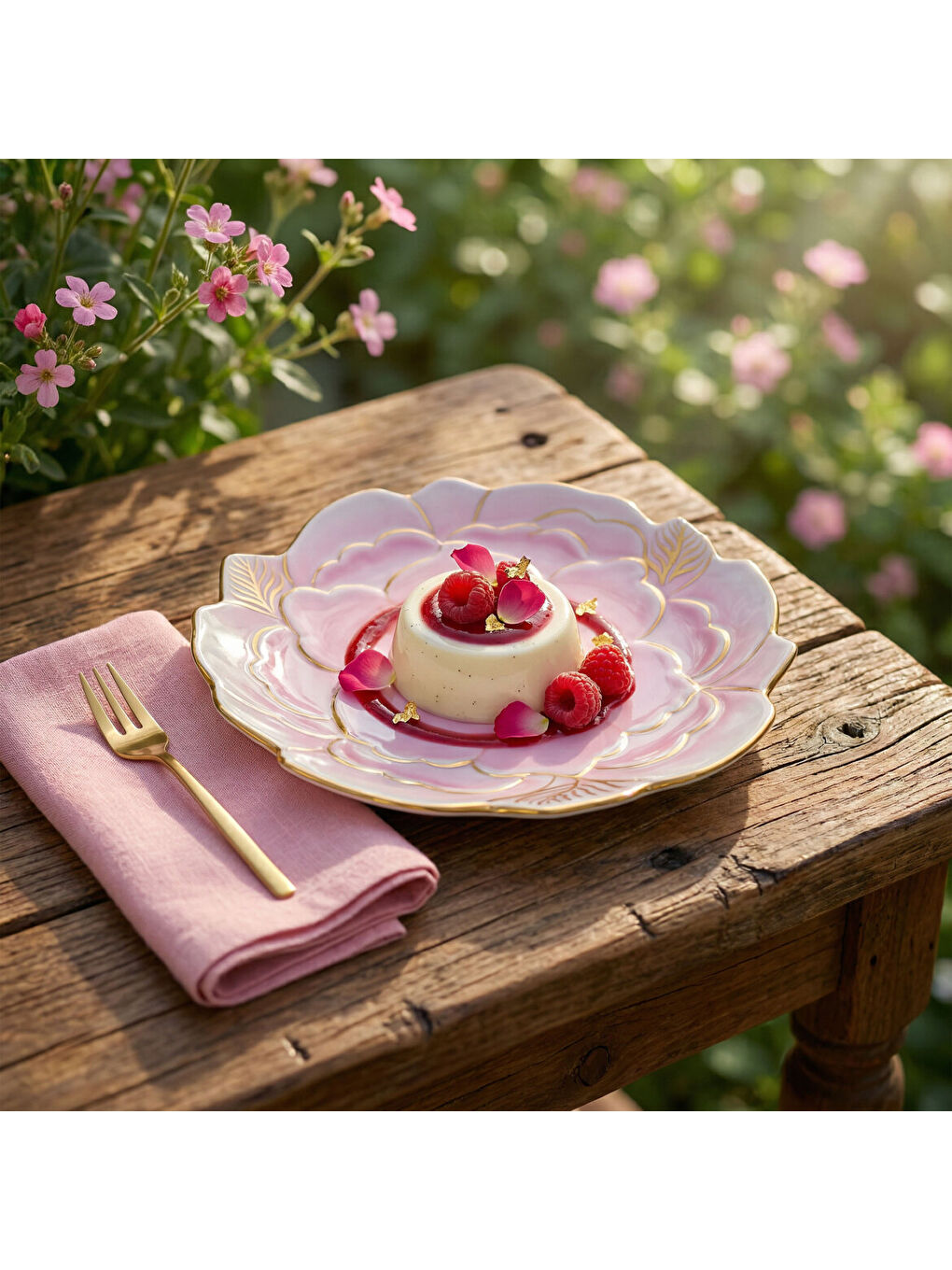 Ekru Rose Premium El Dekoru Dekoratif Porselen Tabak 21 cm-2