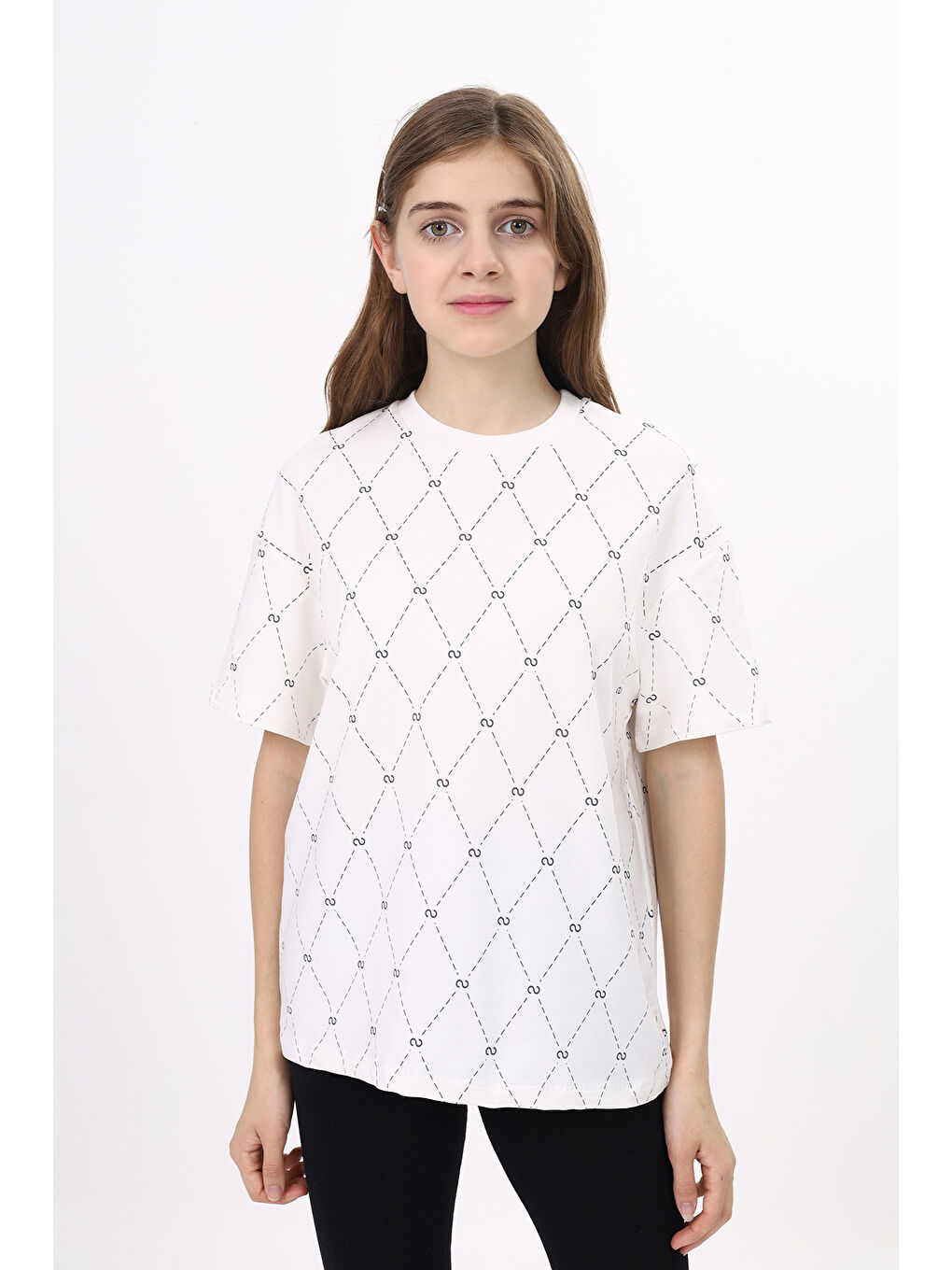 Ekru Unisex Çocuk Baskılı Tişört-4