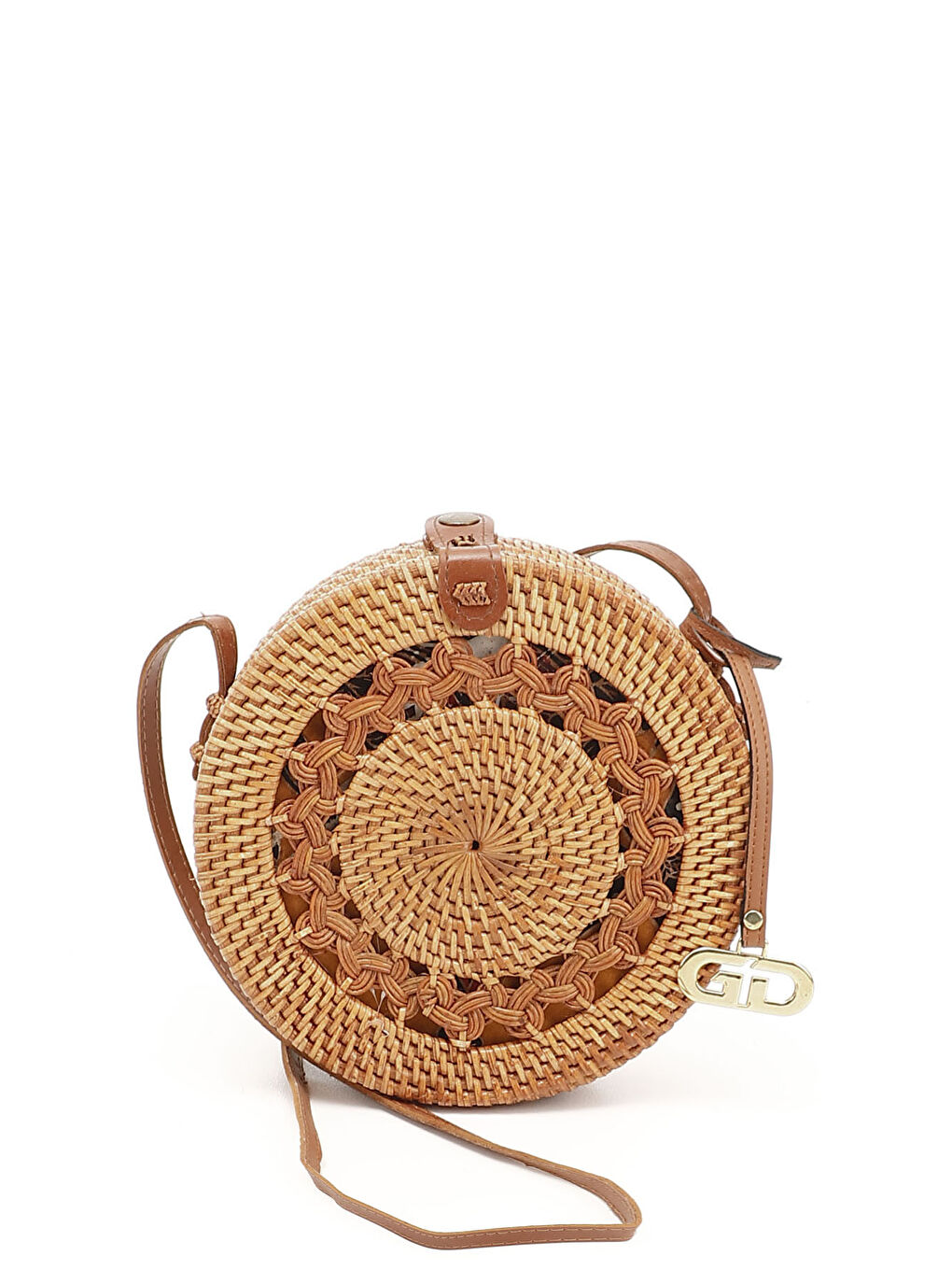 Haki Kadın HAKİ-TABA Hasır Örgülü Uzun Askılı Omuz Çantası