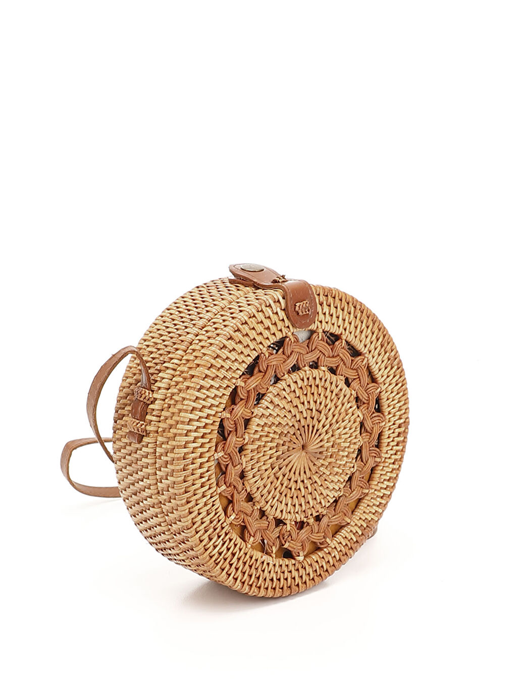 Haki Kadın HAKİ-TABA Hasır Örgülü Uzun Askılı Omuz Çantası-1