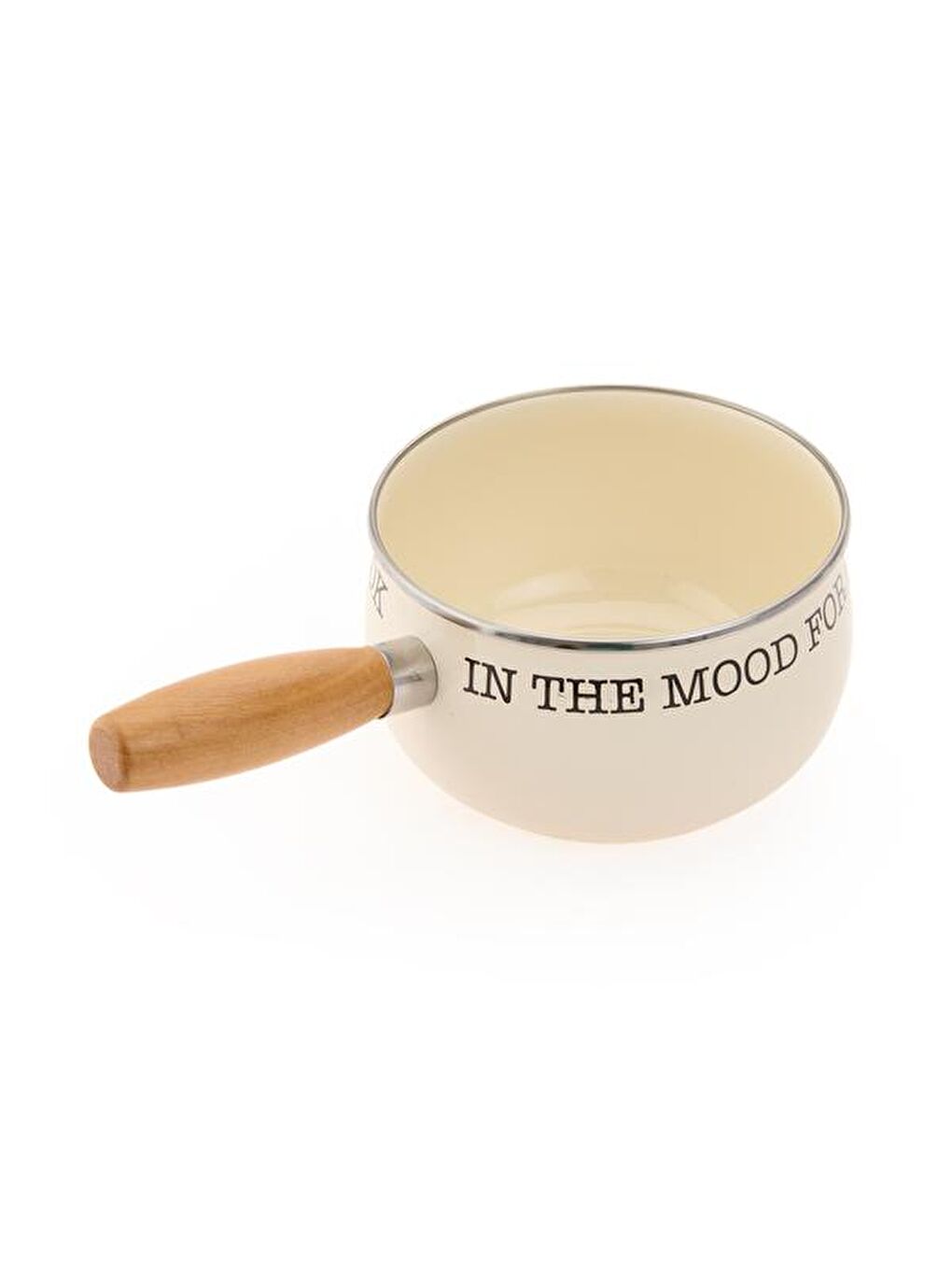 Ekru Bubble Emaye Sos Tavası - Krem - 16 cm-2