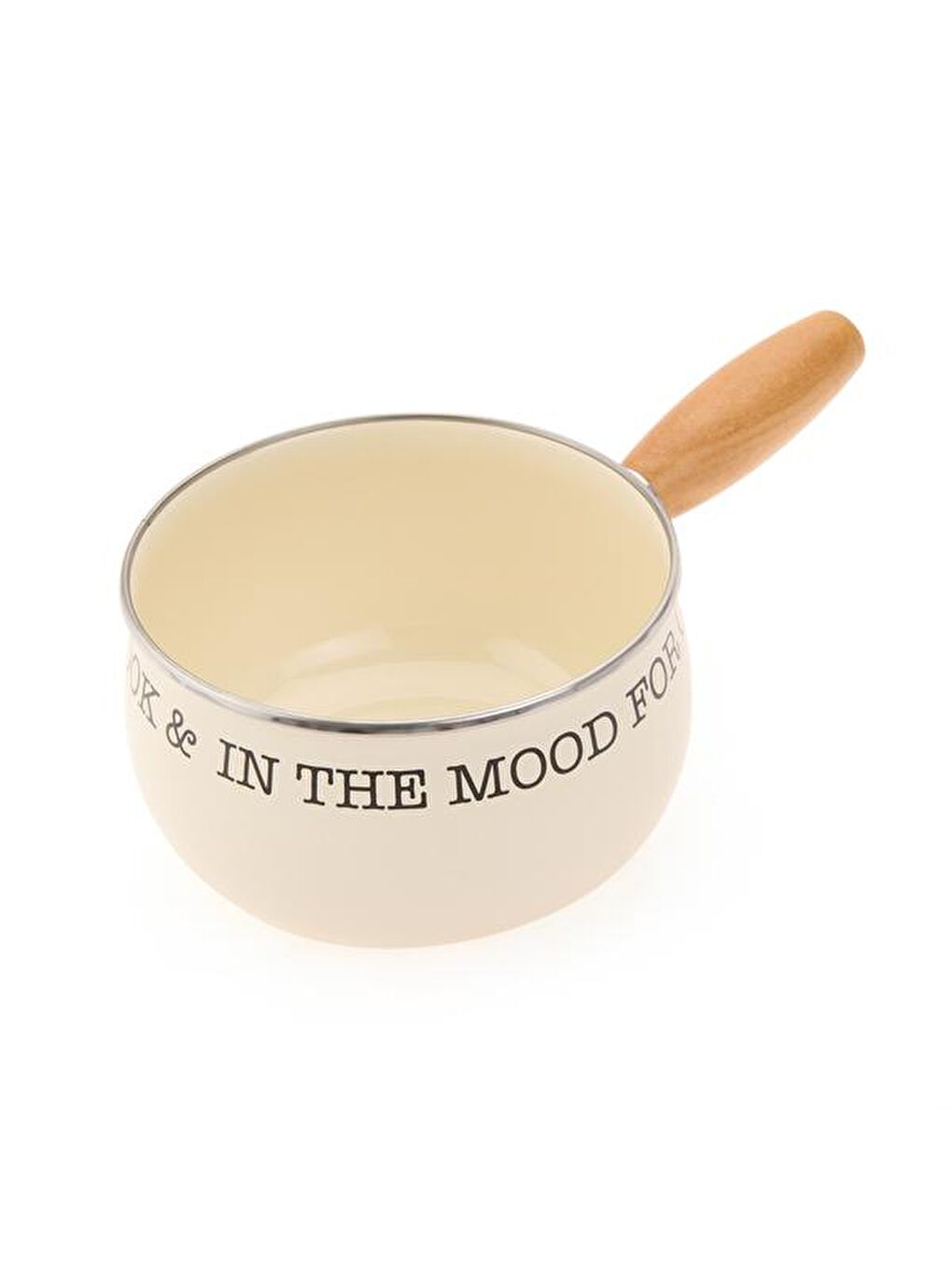 Ekru Bubble Emaye Sos Tavası - Krem - 16 cm-3