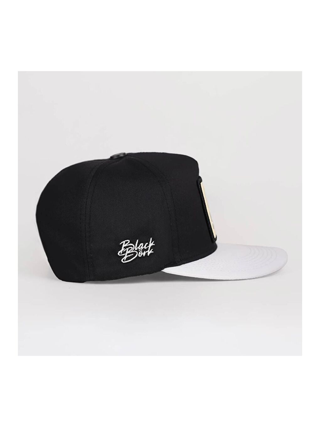 Ayı Logolu Beyaz-Siyah Hip Hop Şapka-2